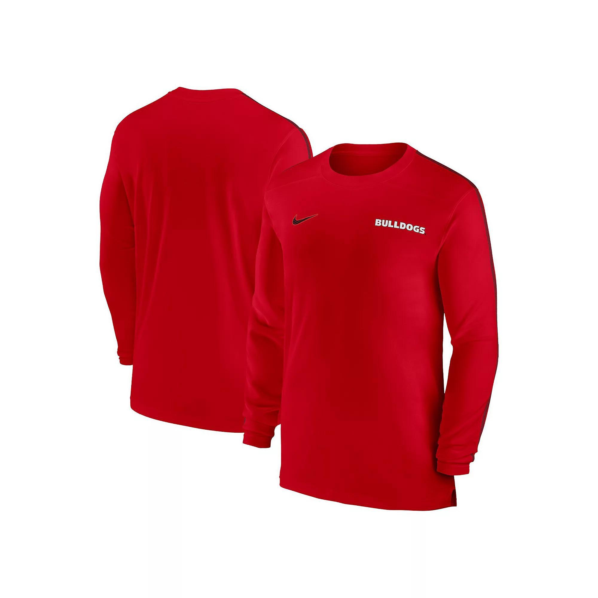 Men's Nike Orange Clemson Tigers 2024 Sideline Coach UV Performance Long Sleeve T-Shirt,  Product Image