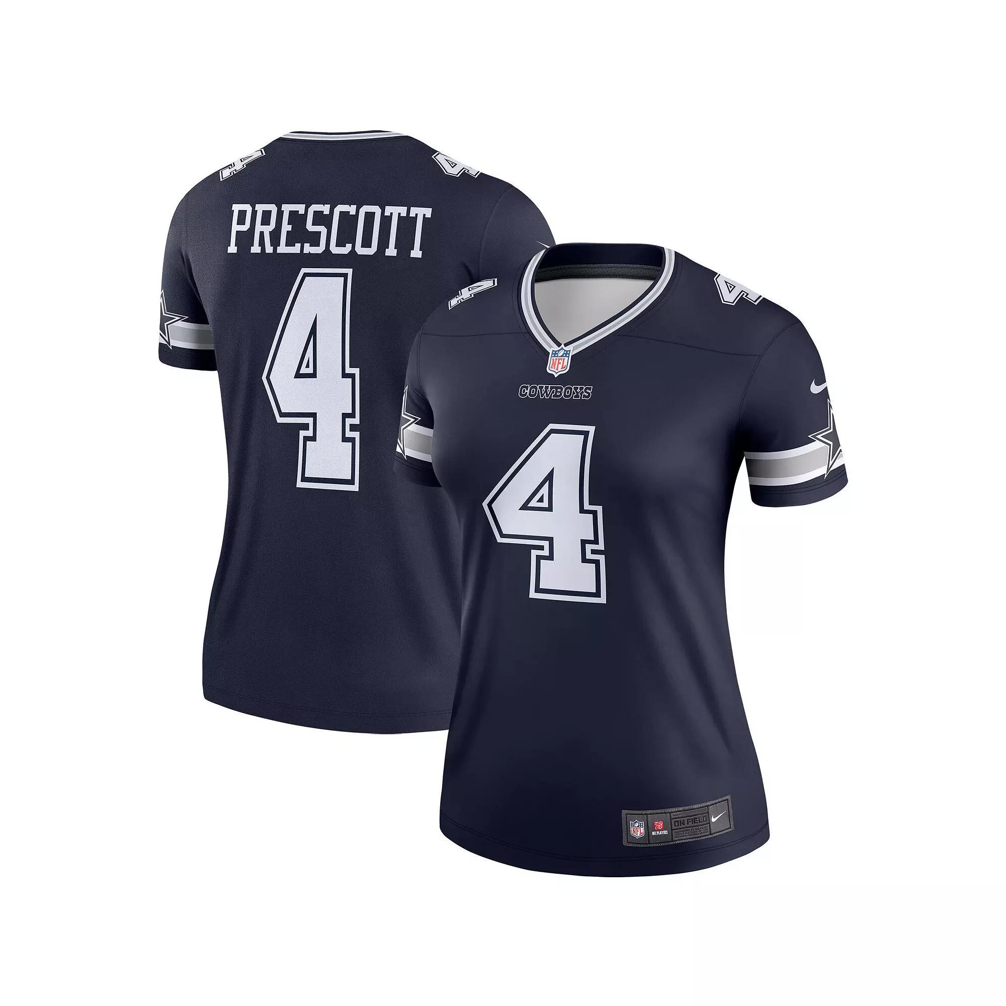Women's Nike Dak Prescott Navy Dallas Cowboys Legend Player Jersey,  Product Image