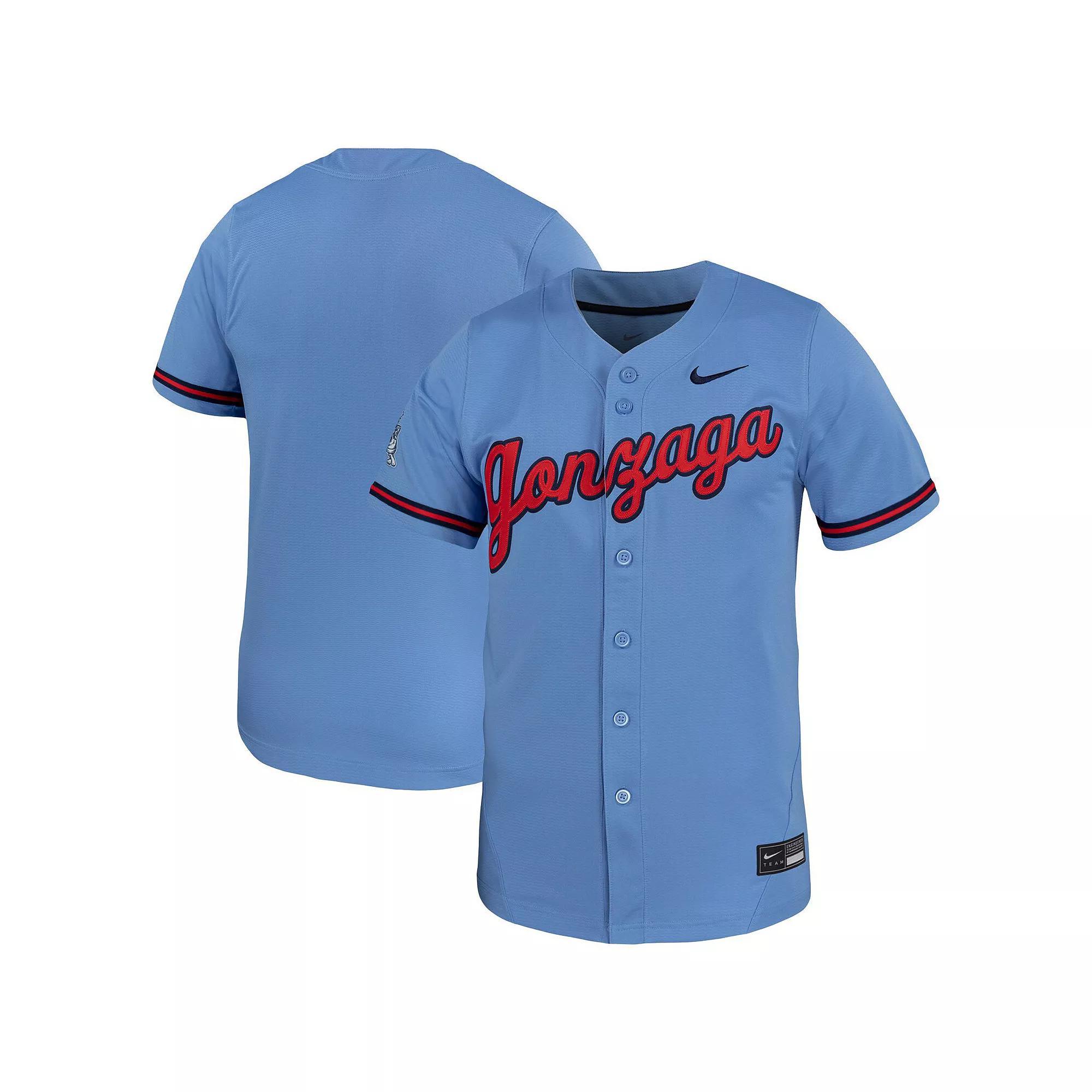 Men's Nike Light Blue Gonzaga Bulldogs Replica Baseball Jersey, Size: Medium, Zag Light Product Image