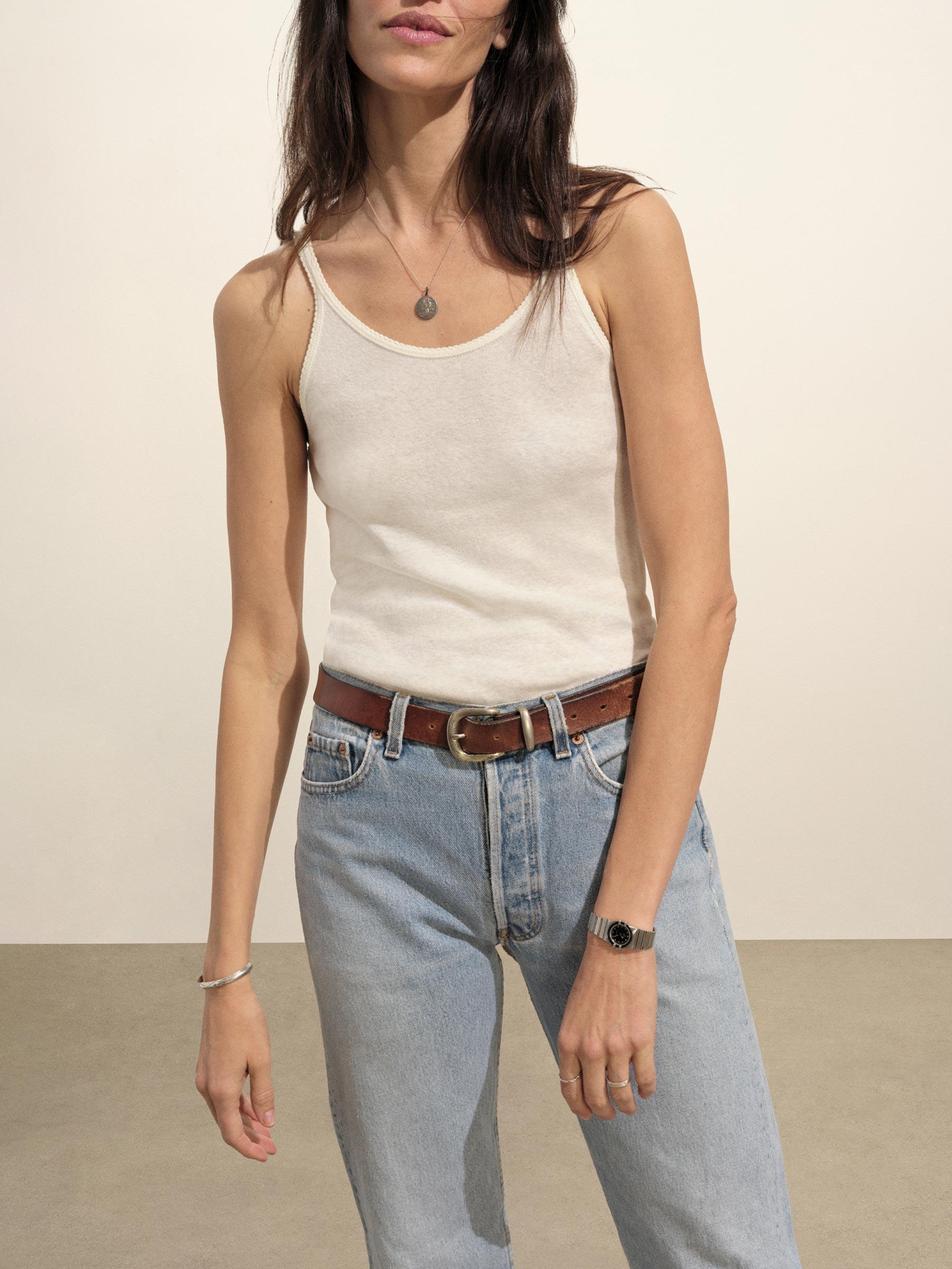 Natural Heirloom Rib Scoop Tank Product Image