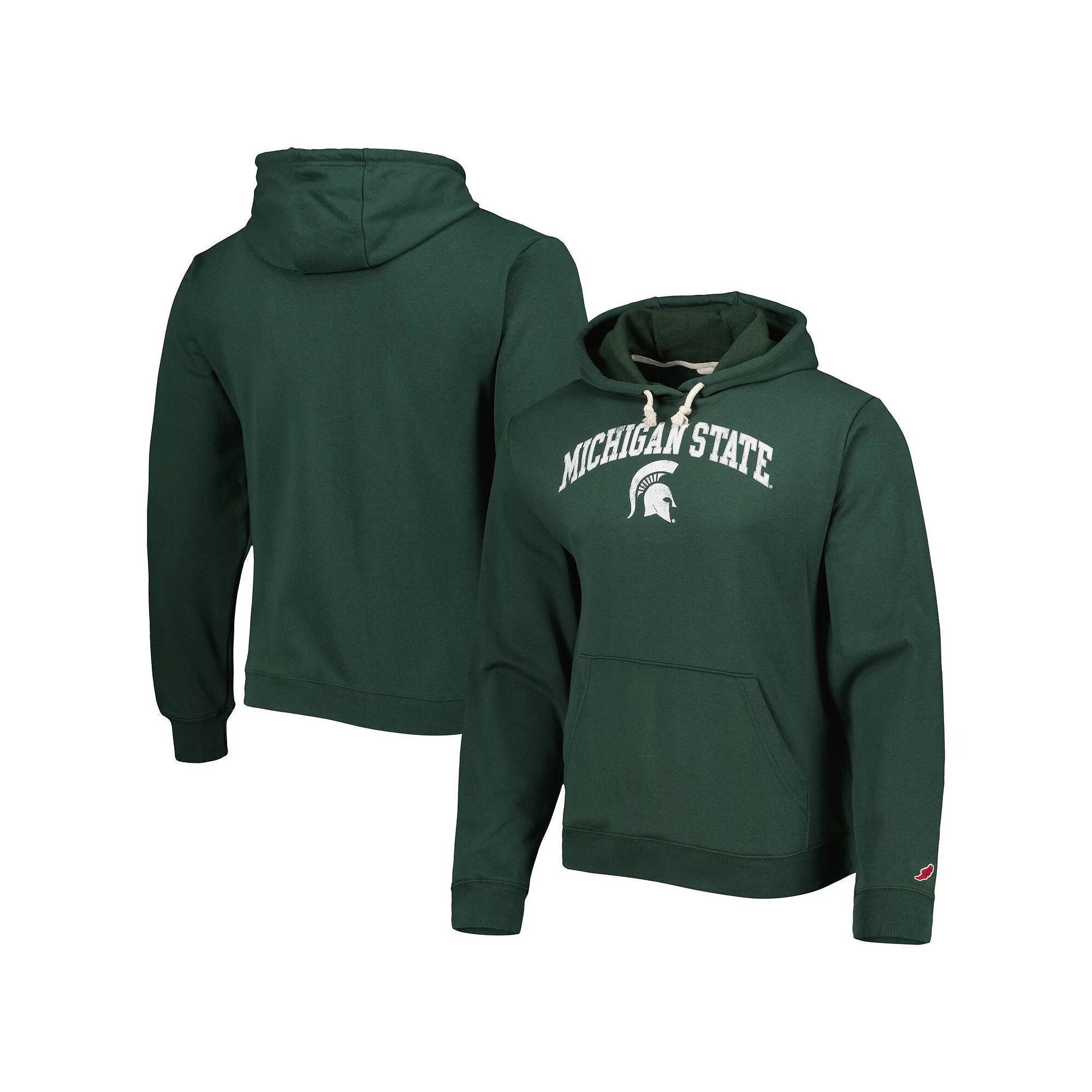 Men's League Collegiate Wear Green Michigan State Spartans Arch Essential Pullover Hoodie,  Product Image