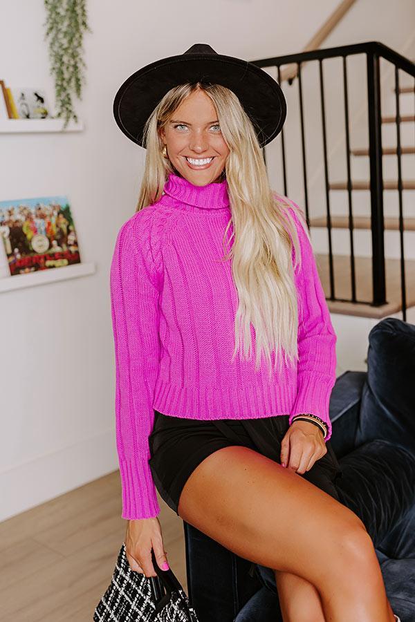 Wide Open Spaces Knit Sweater In Violet Product Image