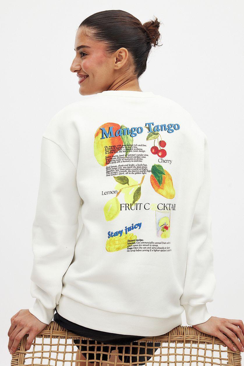 Oversized Printed Sweatshirt Product Image