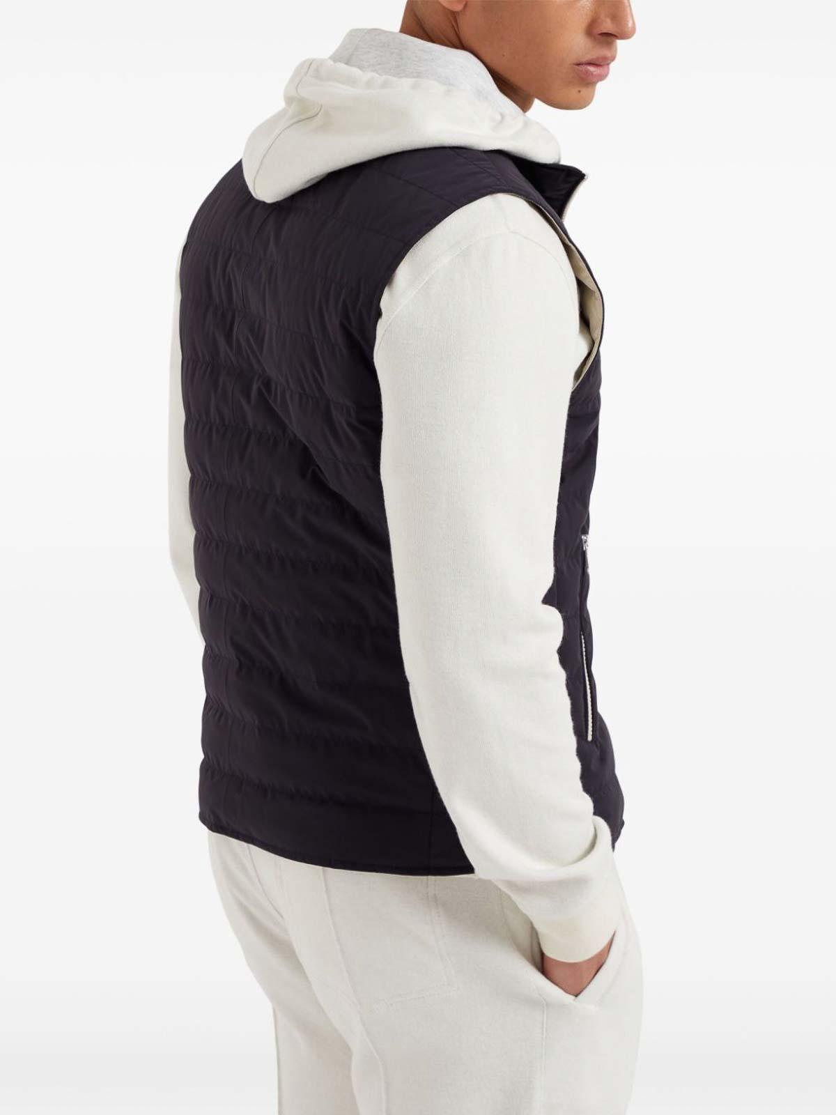 BRUNELLO CUCINELLI Water Resistant Padded Vest In Blue Product Image