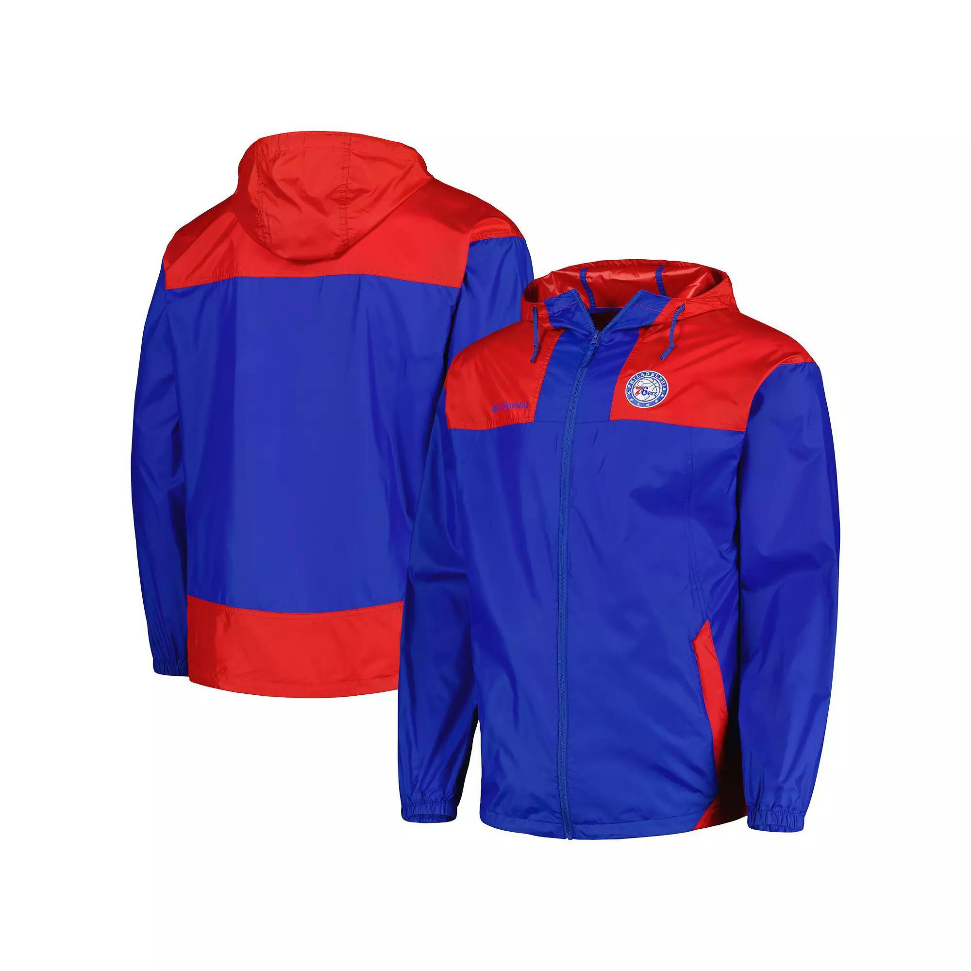 Men's Columbia Royal Philadelphia 76ers Flash Forward Challenger Full-Zip Hoodie, Size: Small, 76r Blue Product Image