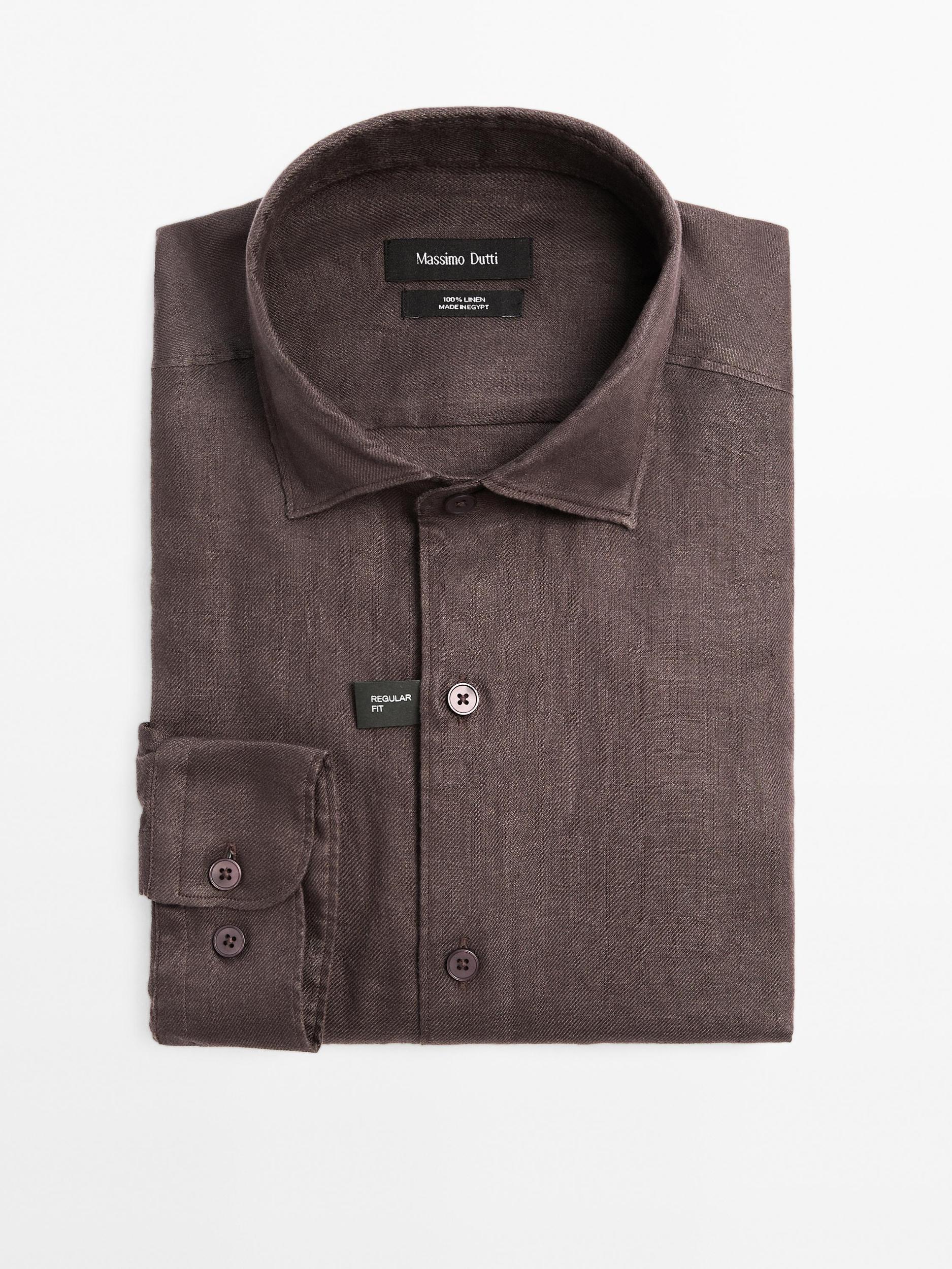 Lightweight regular fit twill shirt Product Image
