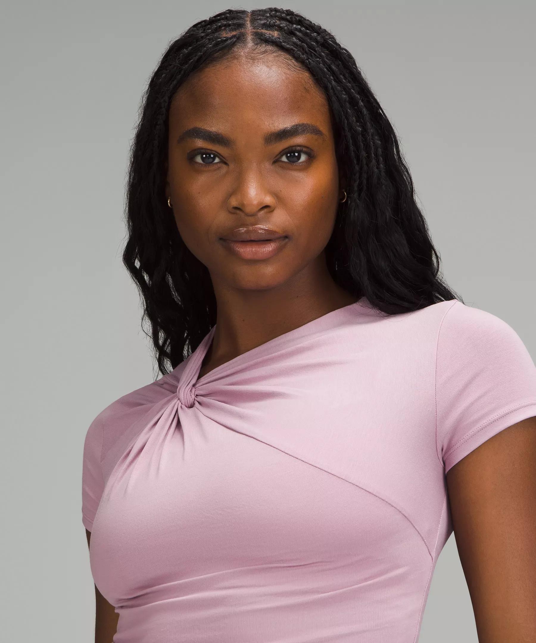 Asymmetrical Front-Twist T-Shirt Product Image