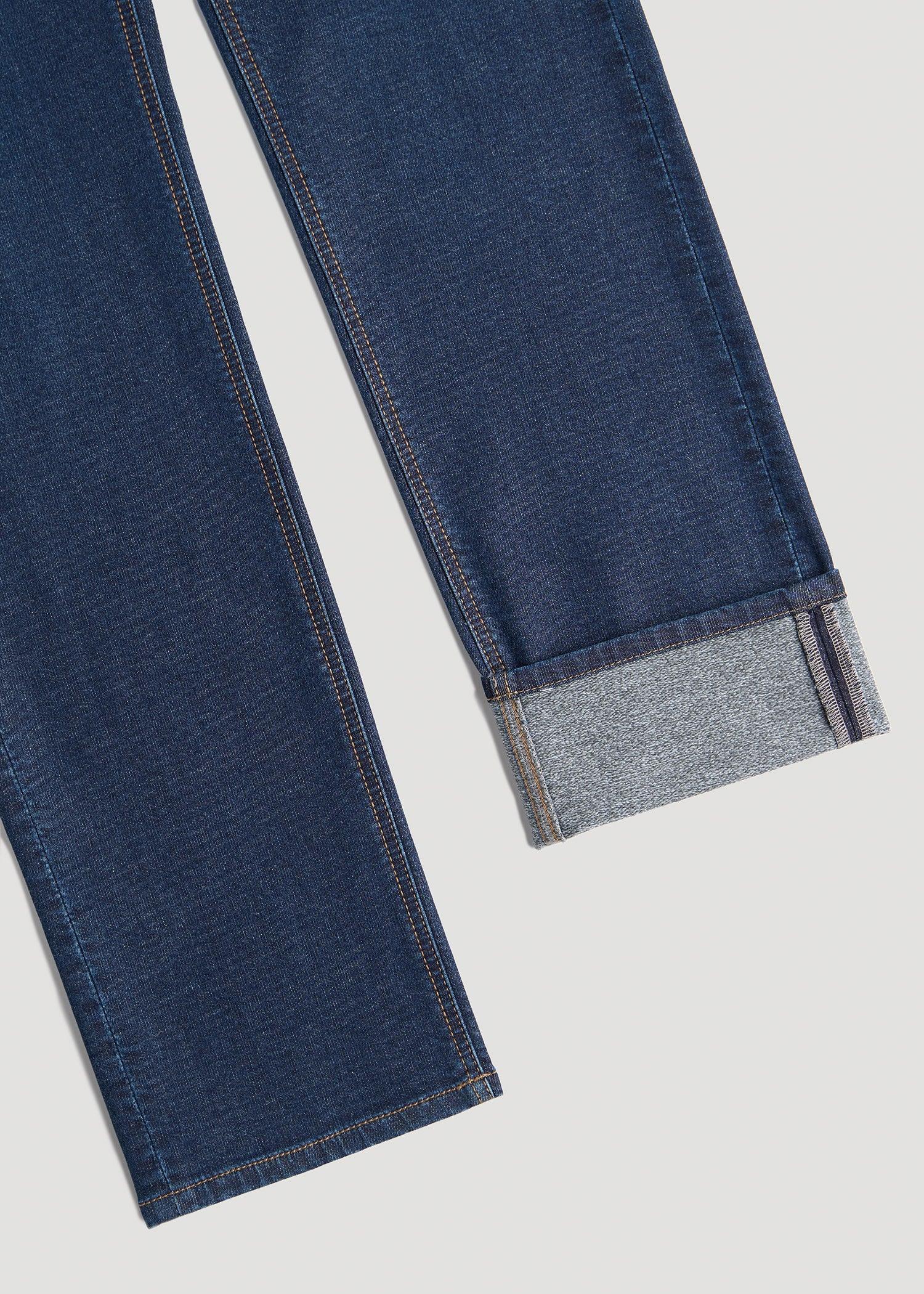 Dylan SLIM-FIT Fleeced Jeans for Tall Men in Colorado Blue Wash Product Image