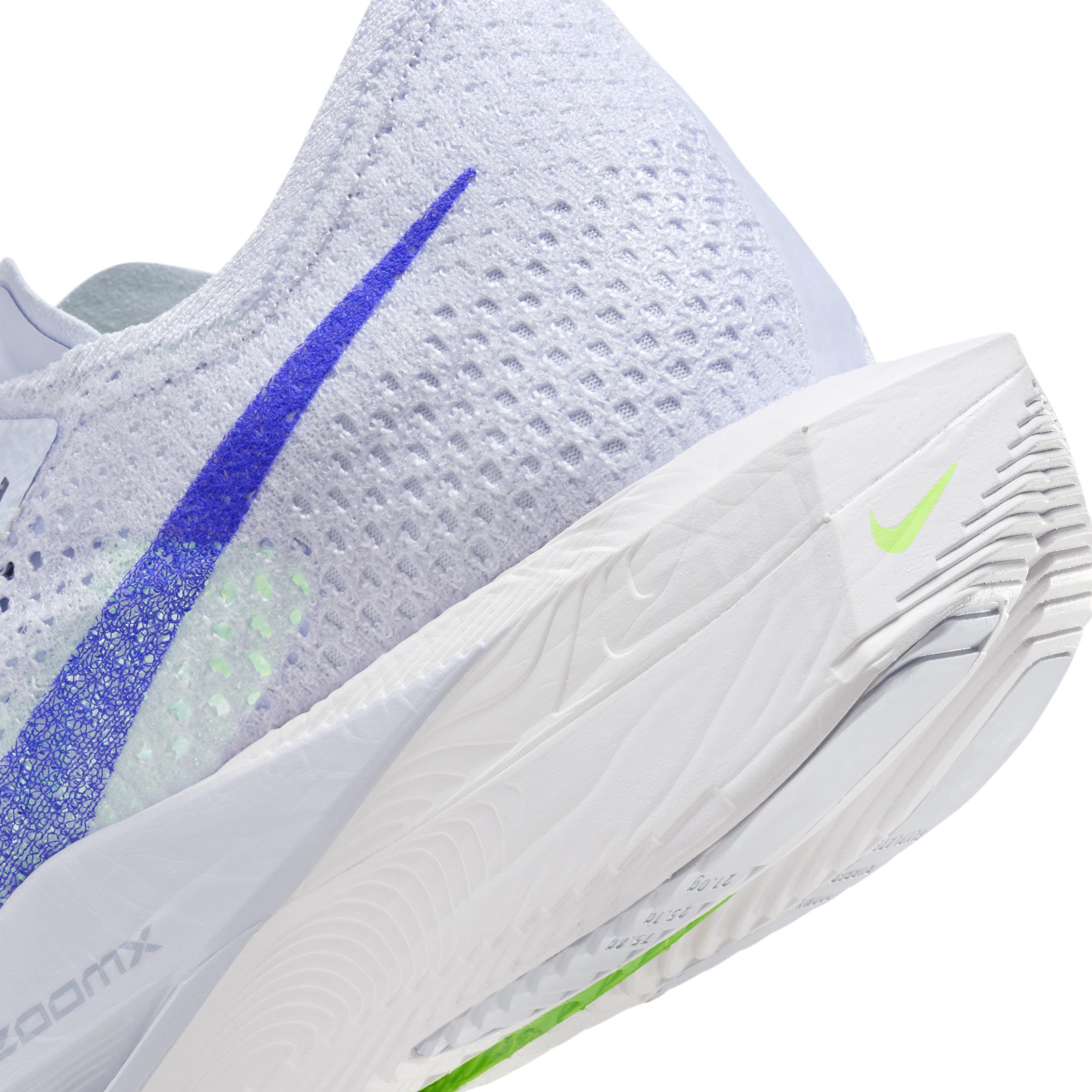 Nike Mens ZoomX Vaporfly Next% 3 - Running Shoes Football Grey/Racer Blue/Green Strike Product Image