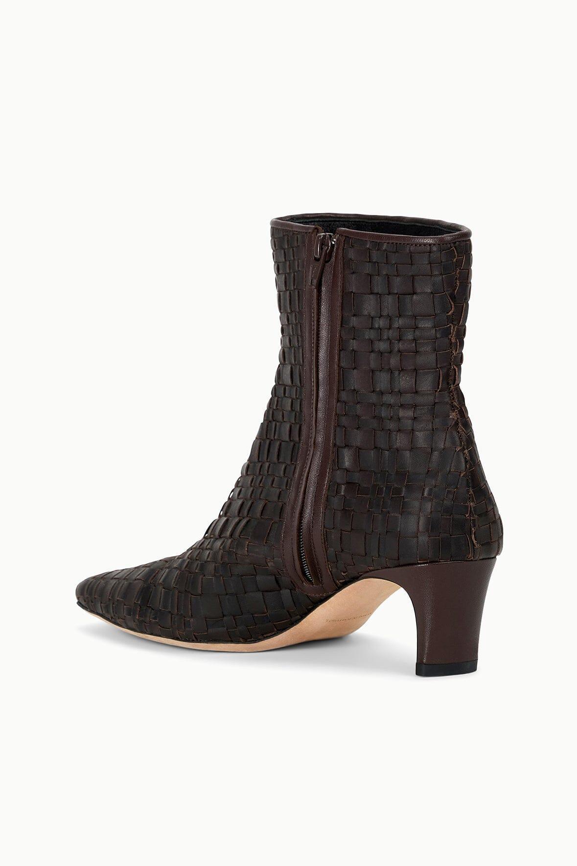 WALLY ANKLE BOOT | ESPRESSO WOVEN LEATHER Product Image