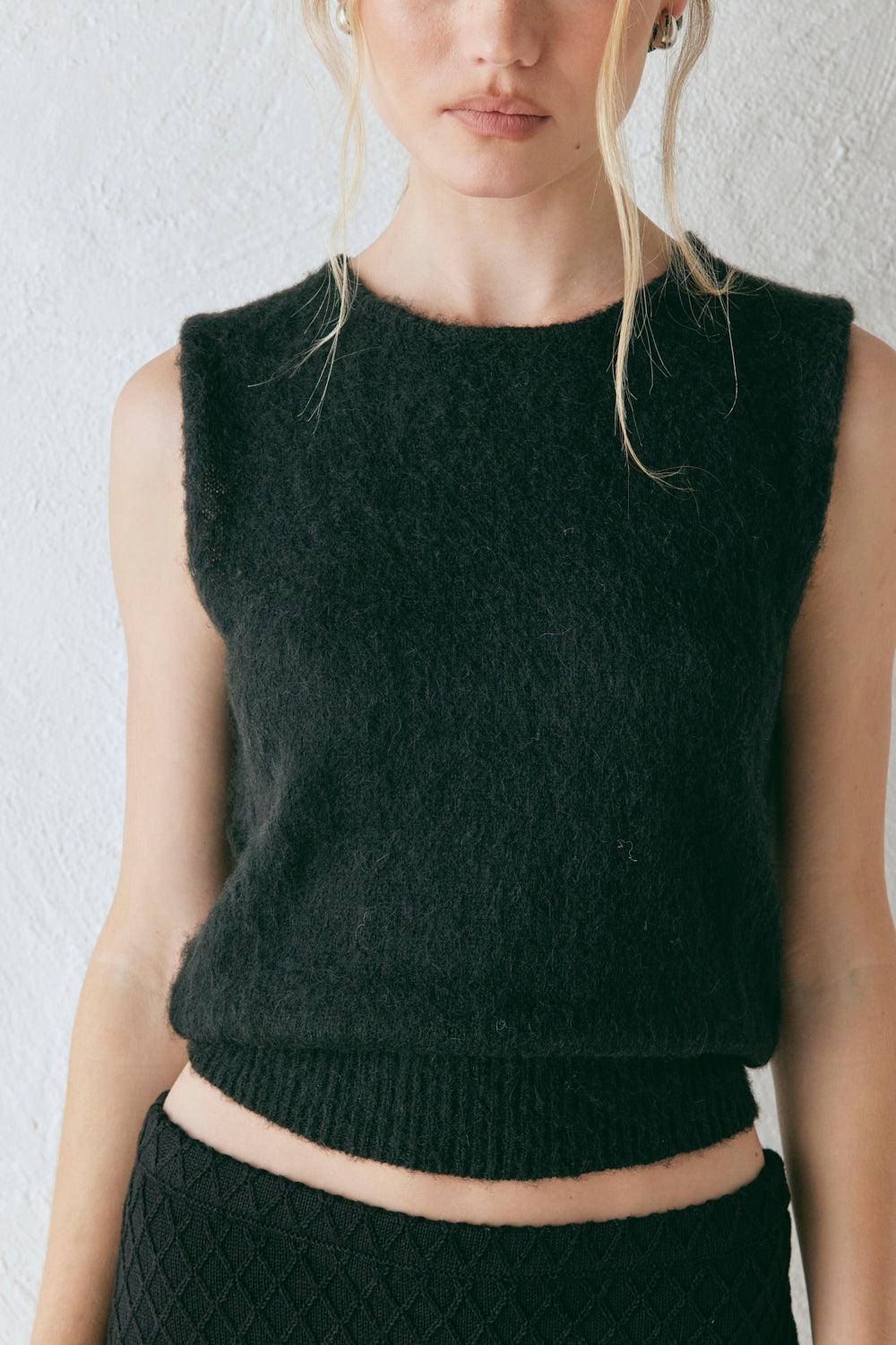 Edie Knit Top Black Product Image