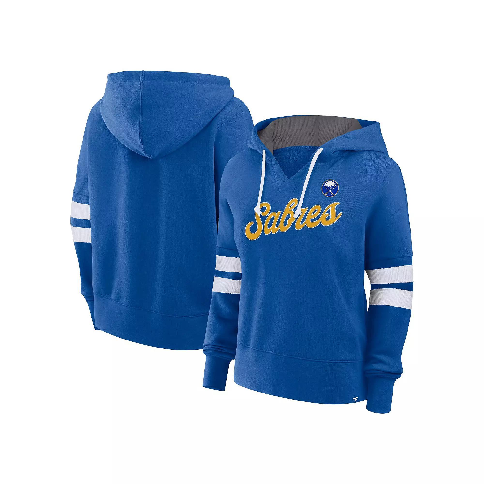 Women's Fanatics Royal Buffalo Sabres Seize Fleece Pullover Hoodie,  Product Image