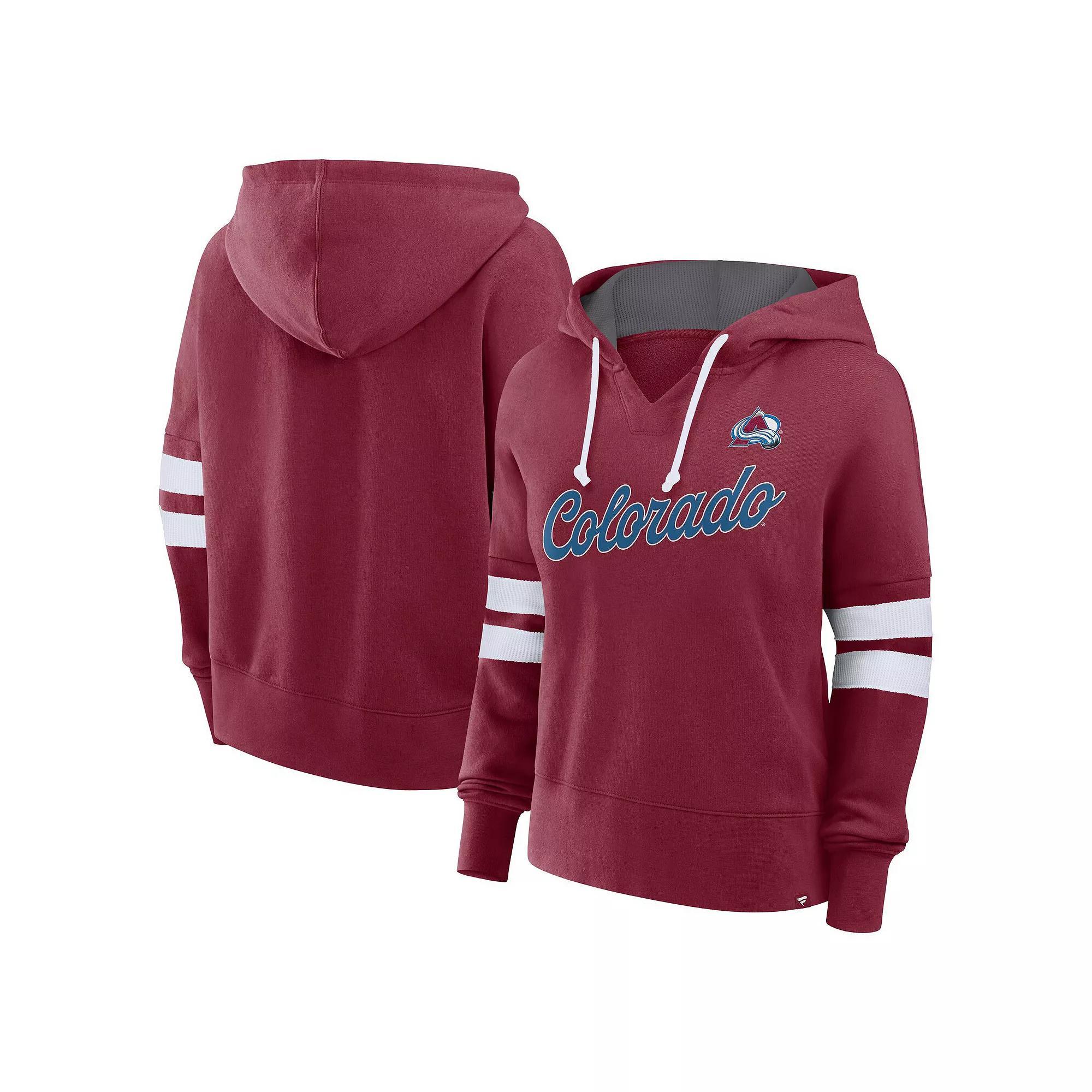 Women's Fanatics Red Chicago Blackhawks Seize Fleece Pullover Hoodie,  Product Image