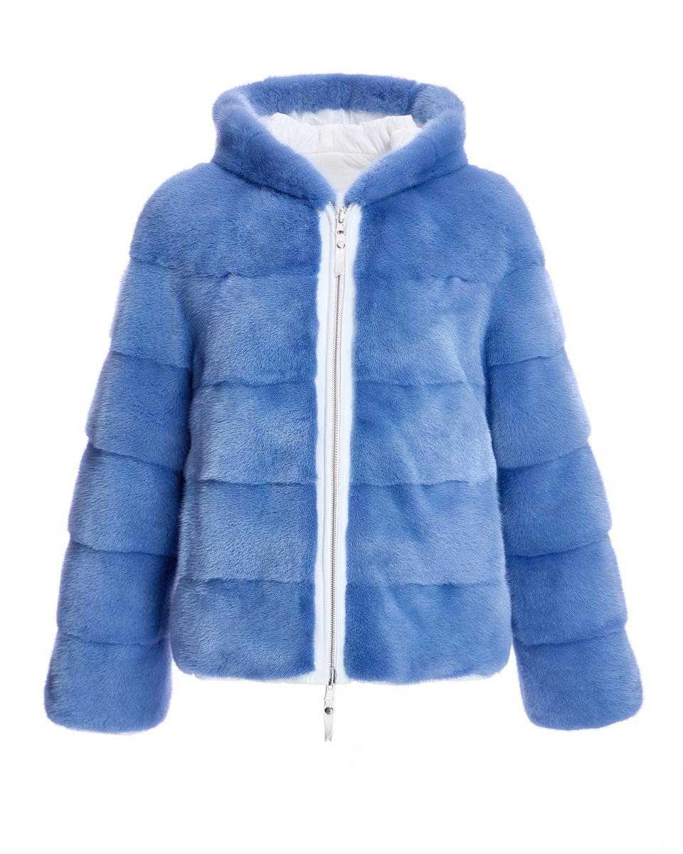 Reversible Mink Jacket with Hood Product Image