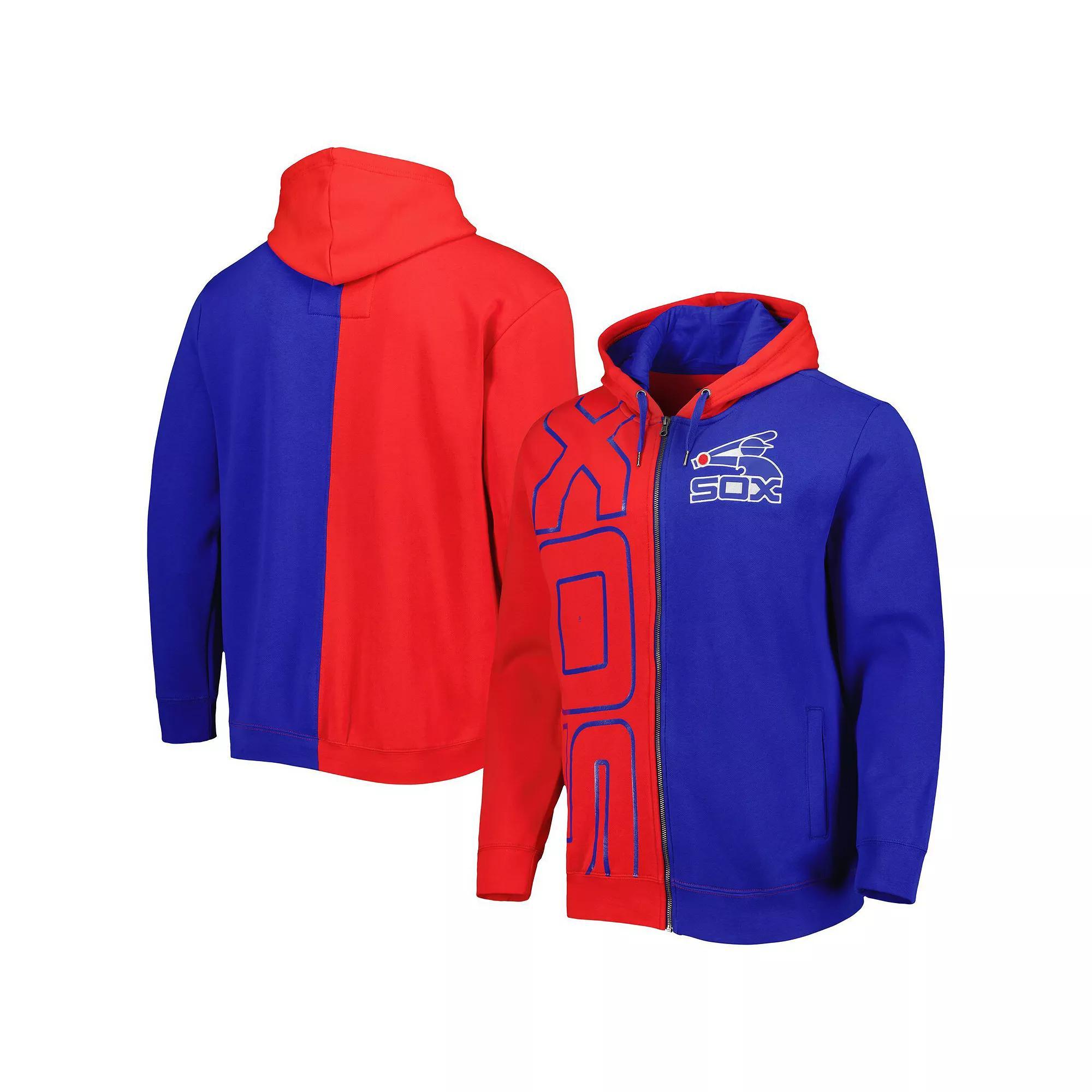 Men's Mitchell & Ness Red/Navy Chicago White Sox Fleece Full-Zip Hoodie,  Product Image