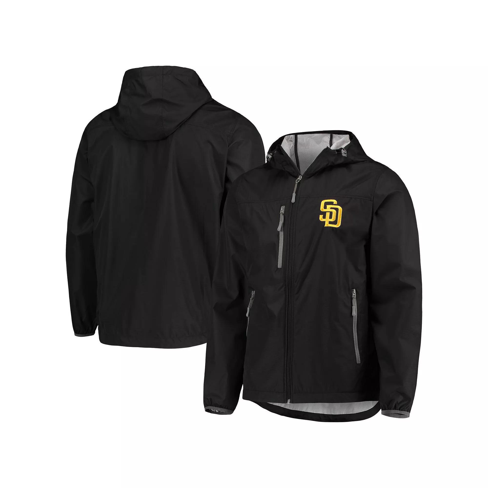 Men's G-III Sports by Carl Banks Black San Diego Padres Double Play Hoodie Full-Zip Jacket, Size: XL Product Image