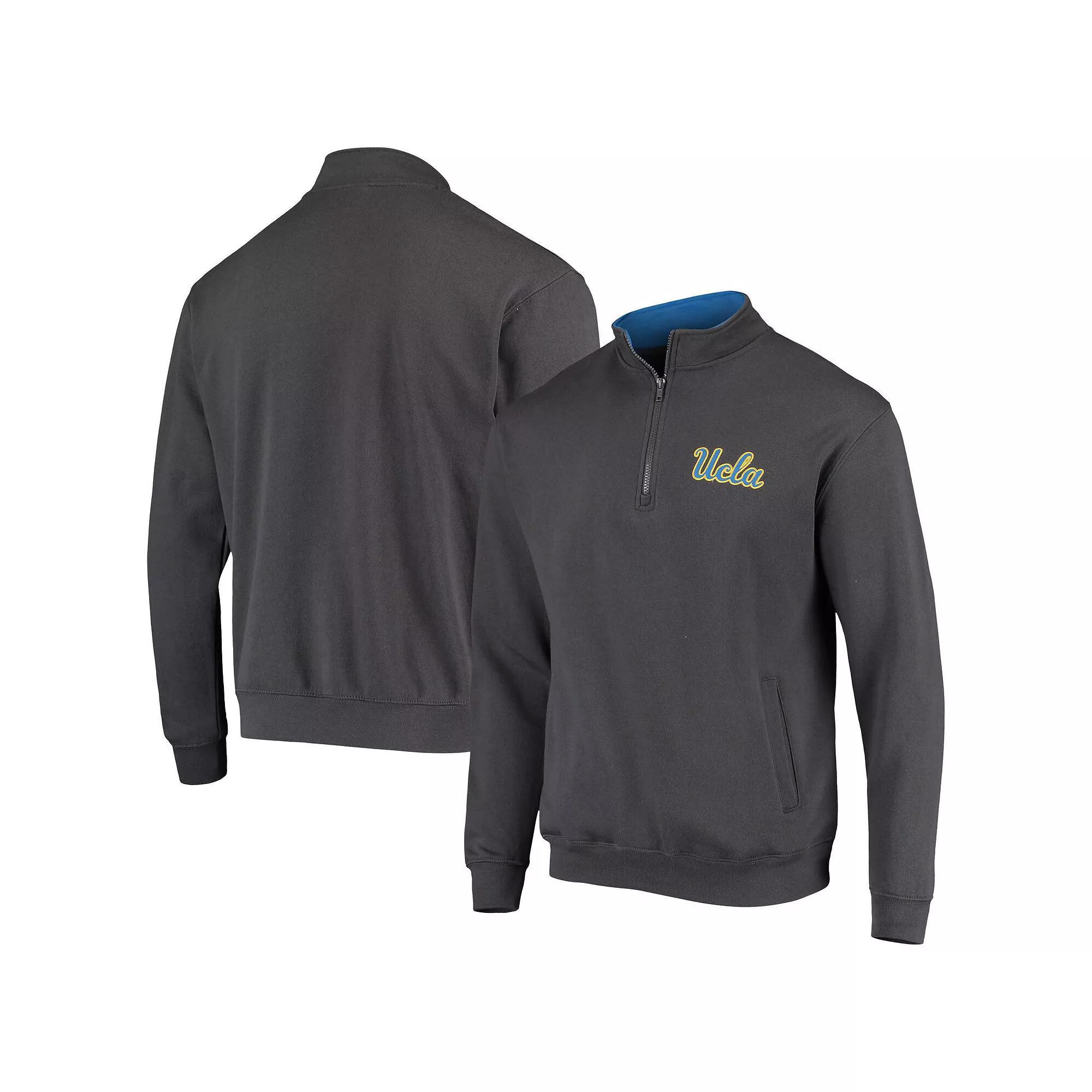 Men's Colosseum Charcoal UCLA Bruins Tortugas Logo Quarter-Zip Jacket,  Product Image