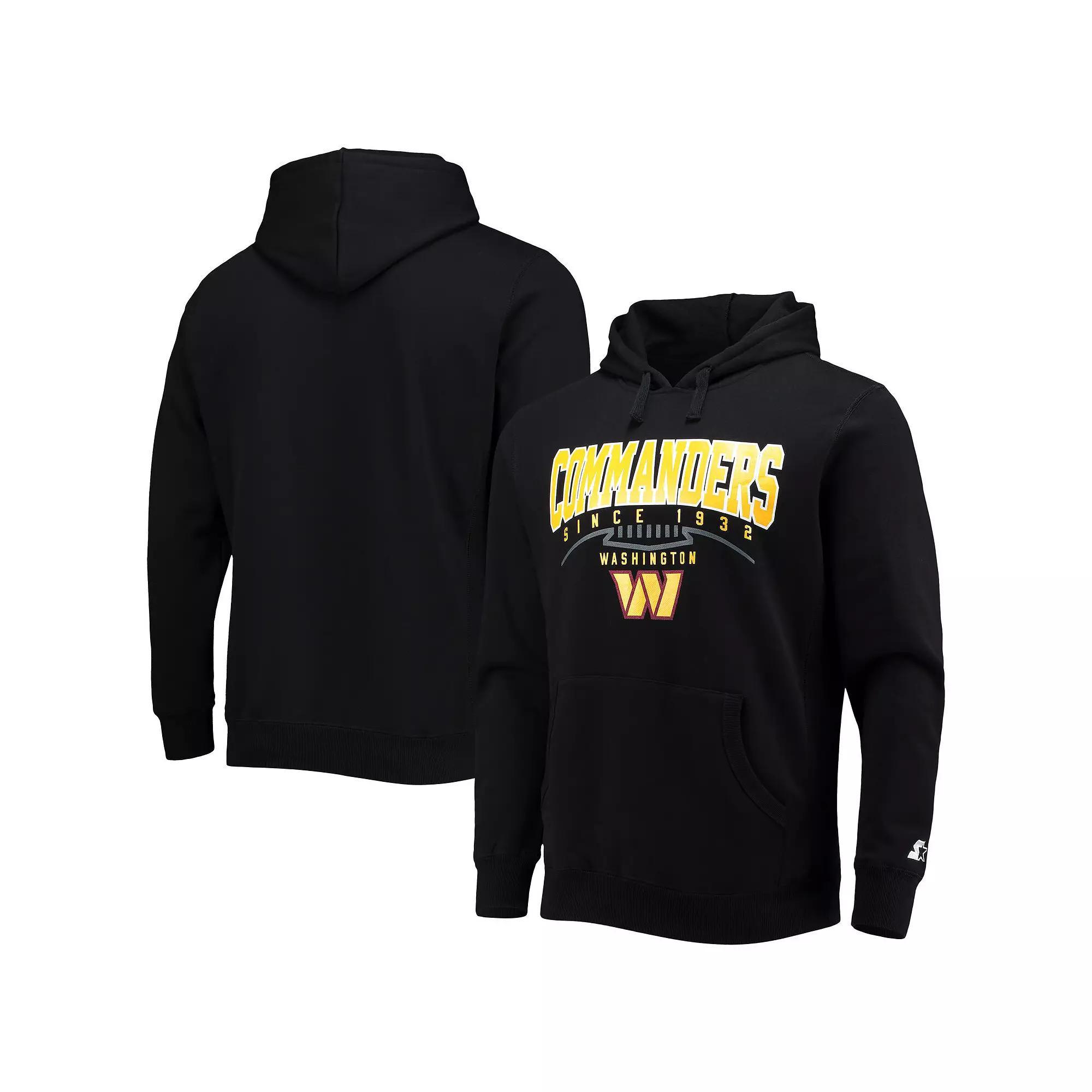Men's Starter Black Washington Commanders Premier Pullover Hoodie,  Product Image