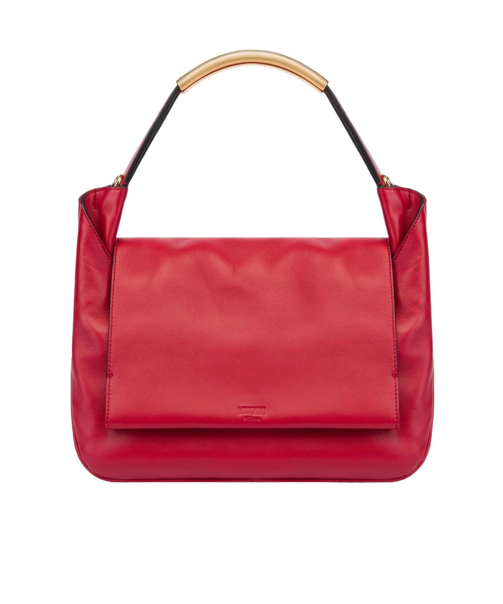 MOSCHINO Sheepskin Tote Bag In Red Product Image