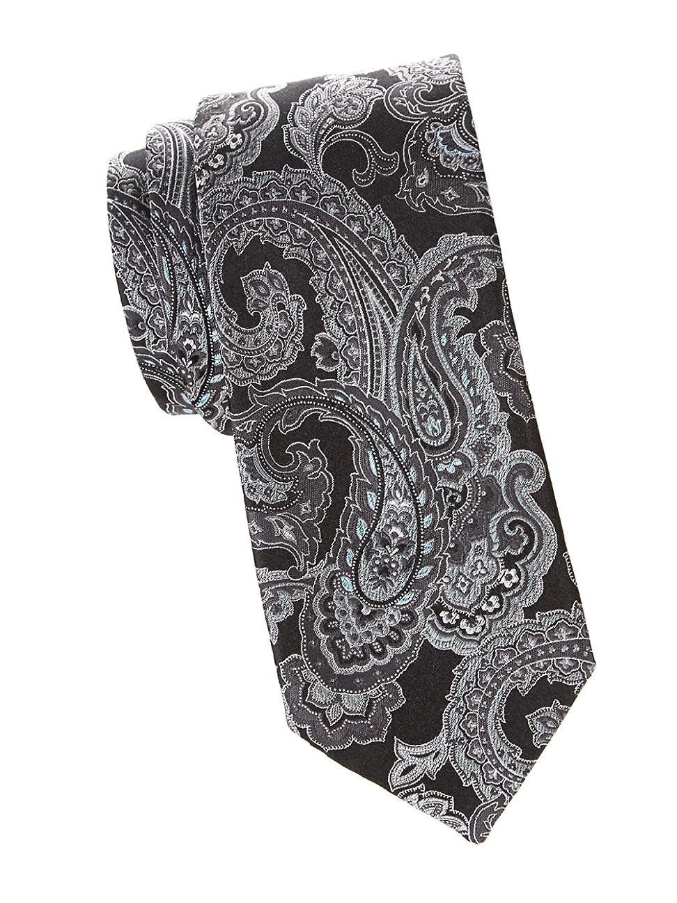 Mens Paisley Silk Tie Product Image