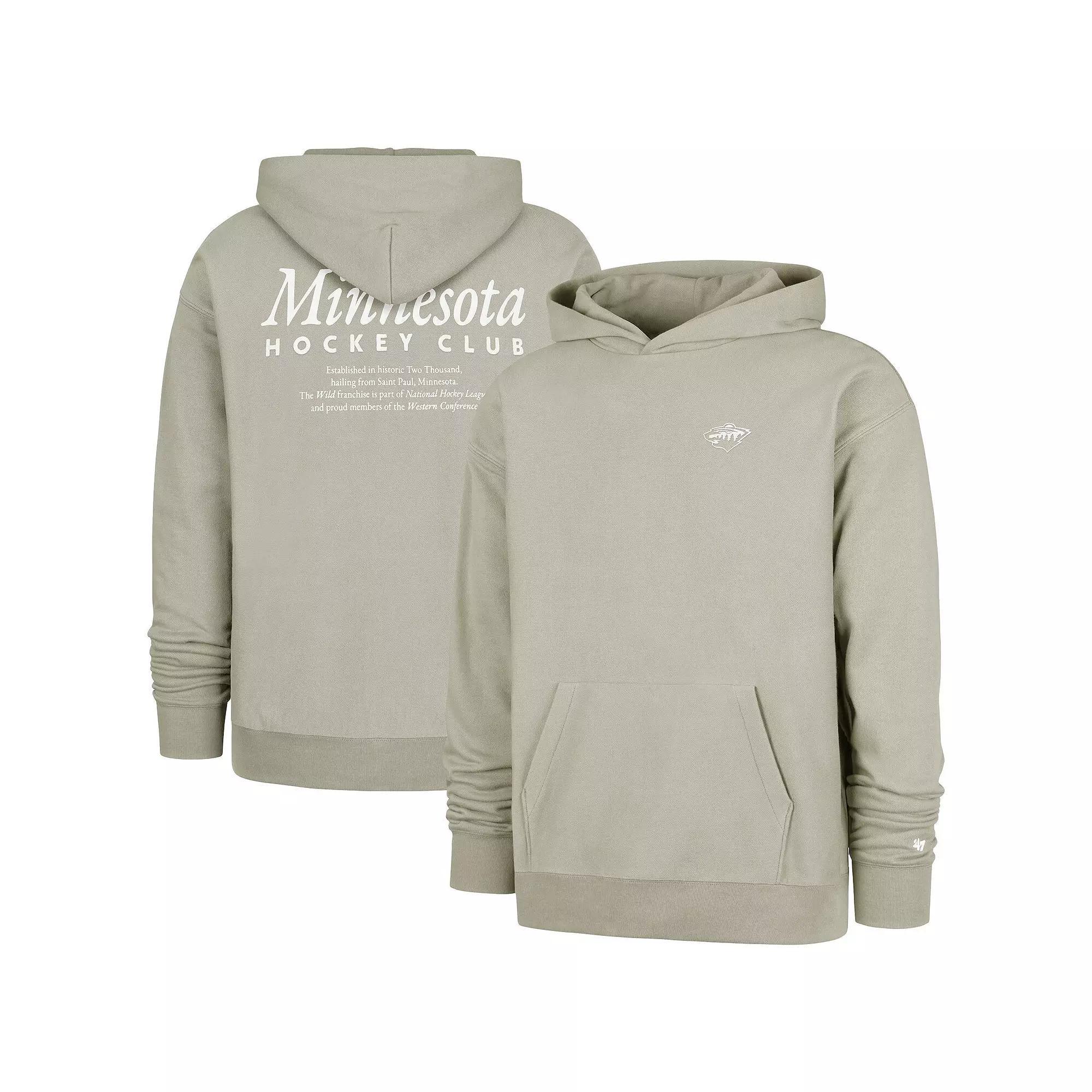 Men's '47 Gray Minnesota Wild Foundation Pullover Hoodie,  Product Image