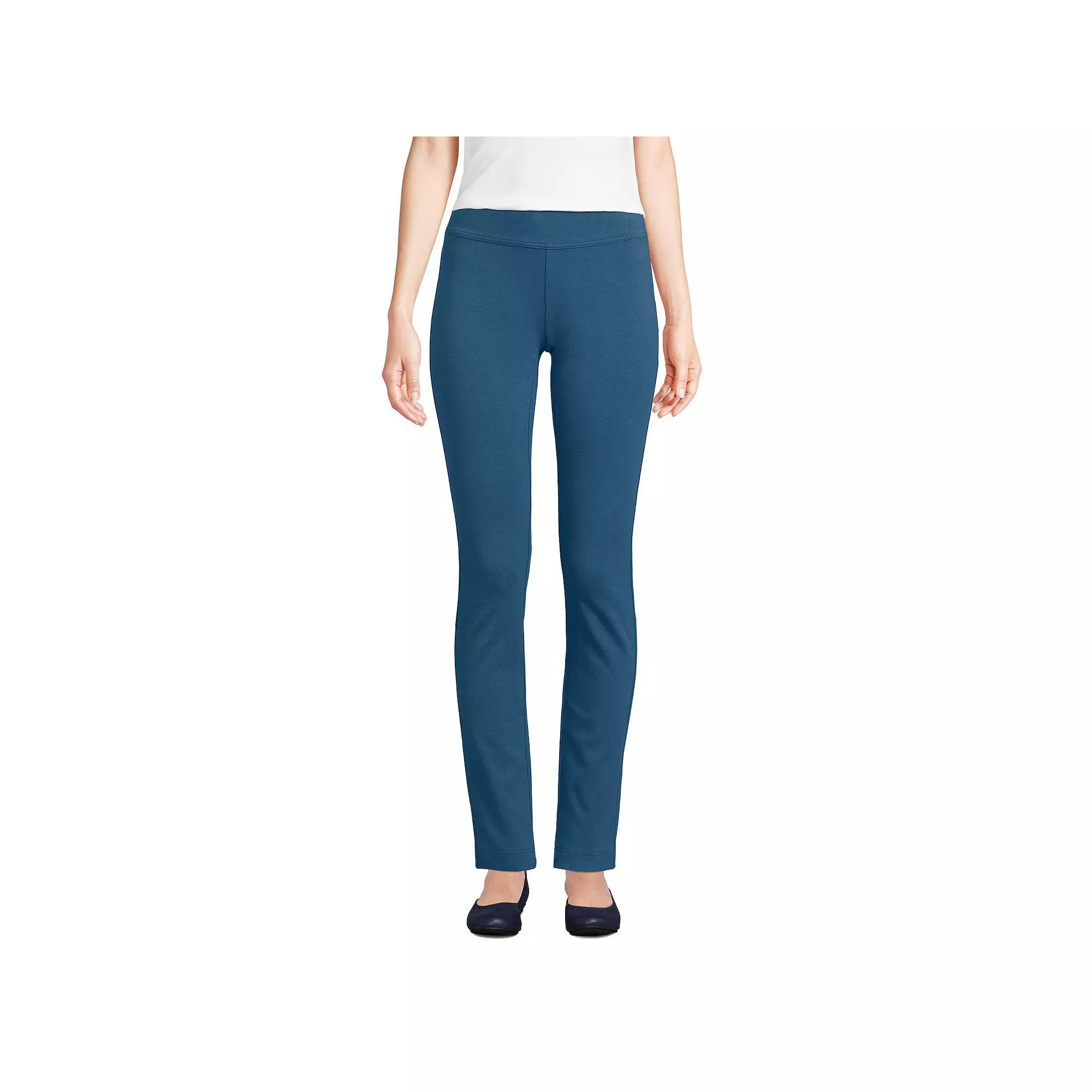 Women's Lands' End Starfish Slim-Cut Pull-On Pants, Size: Small, Evening Blue Product Image