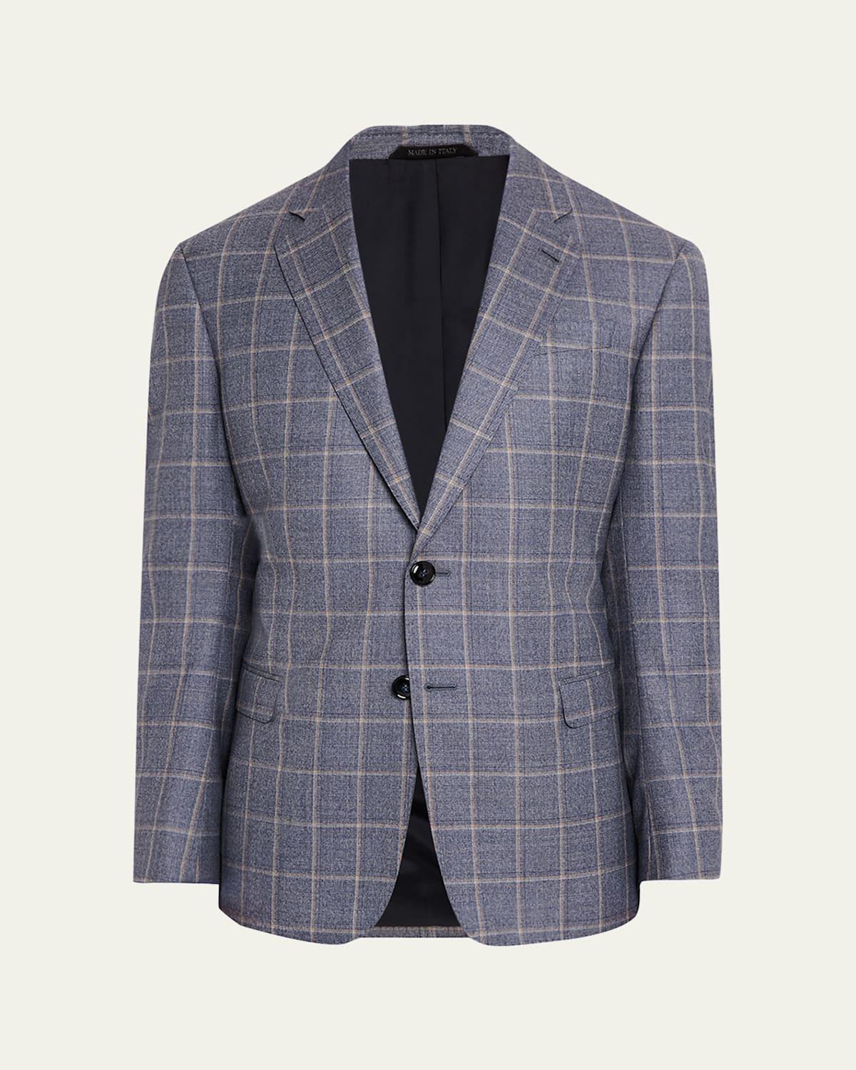 Mens Windowpane Sport Coat Product Image