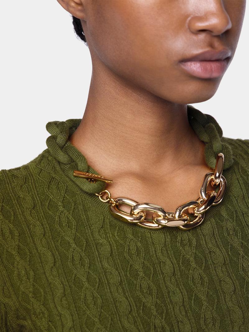 KHAKI SWEATER IN WOOL Product Image