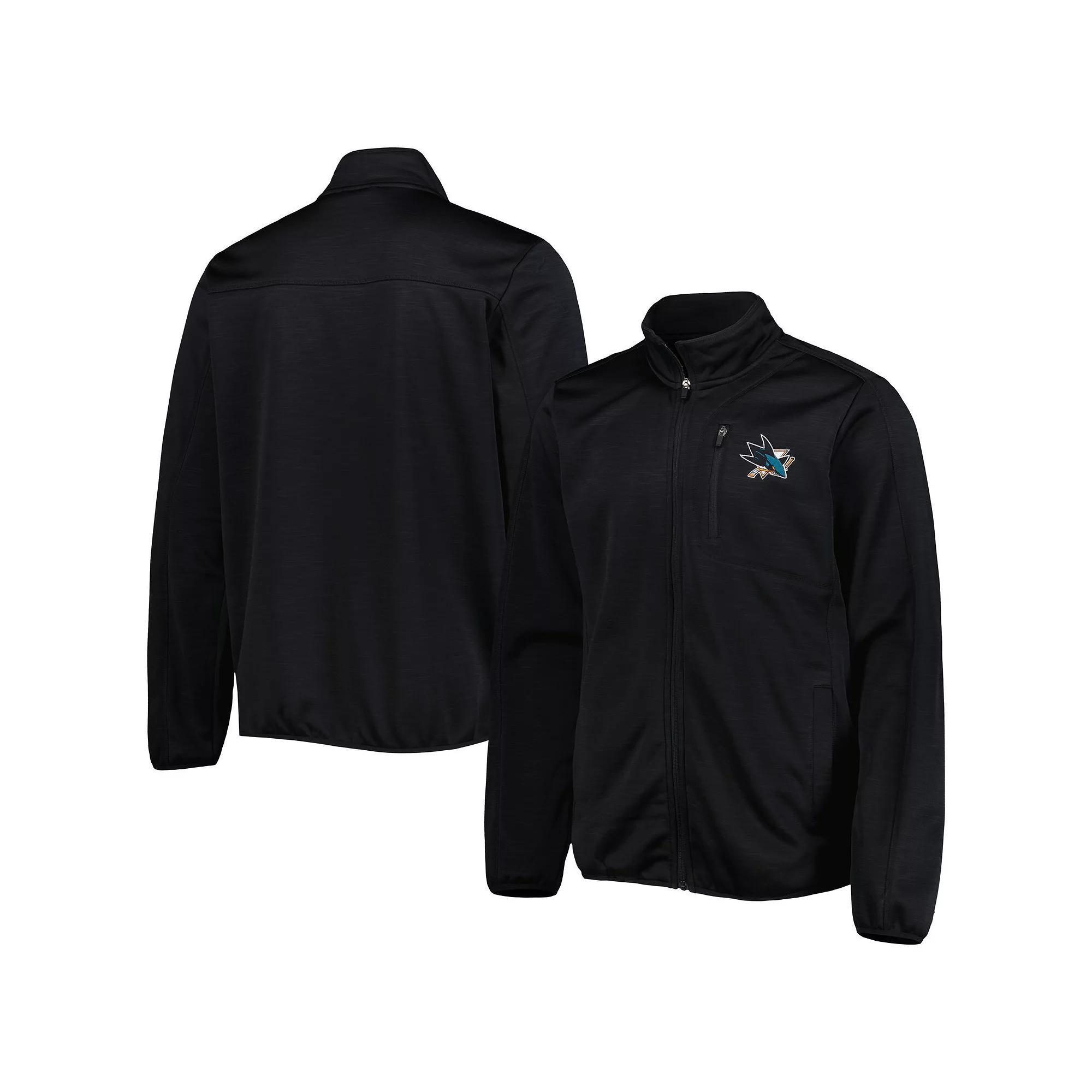 Men's G-III Sports by Carl Banks Black San Jose Sharks Closer Transitional Full-Zip Jacket, Size: Medium, Sks Black Product Image