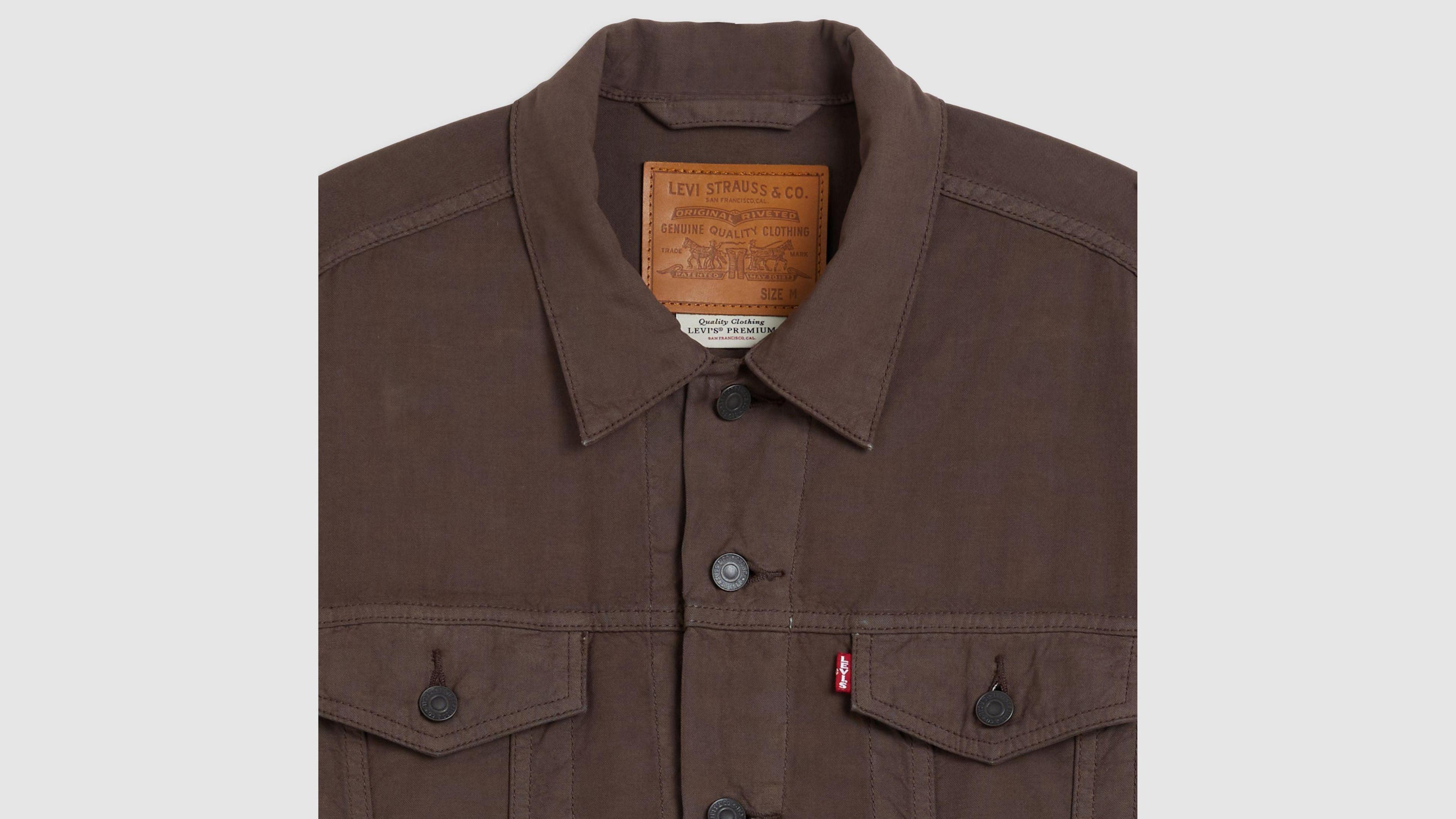 Cotton Linen Trucker Jacket Product Image