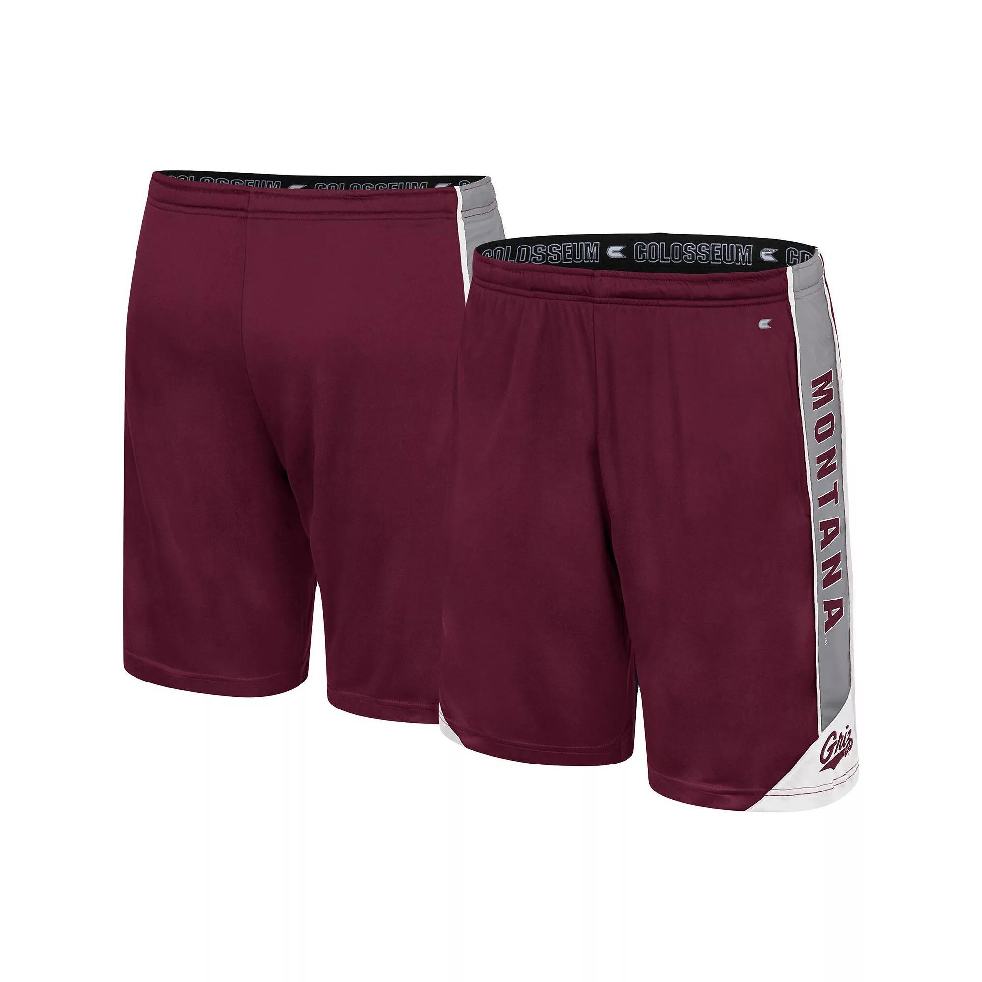 Men's Colosseum Maroon Montana Grizzlies Haller Shorts, Size: Medium, Mon Red Product Image