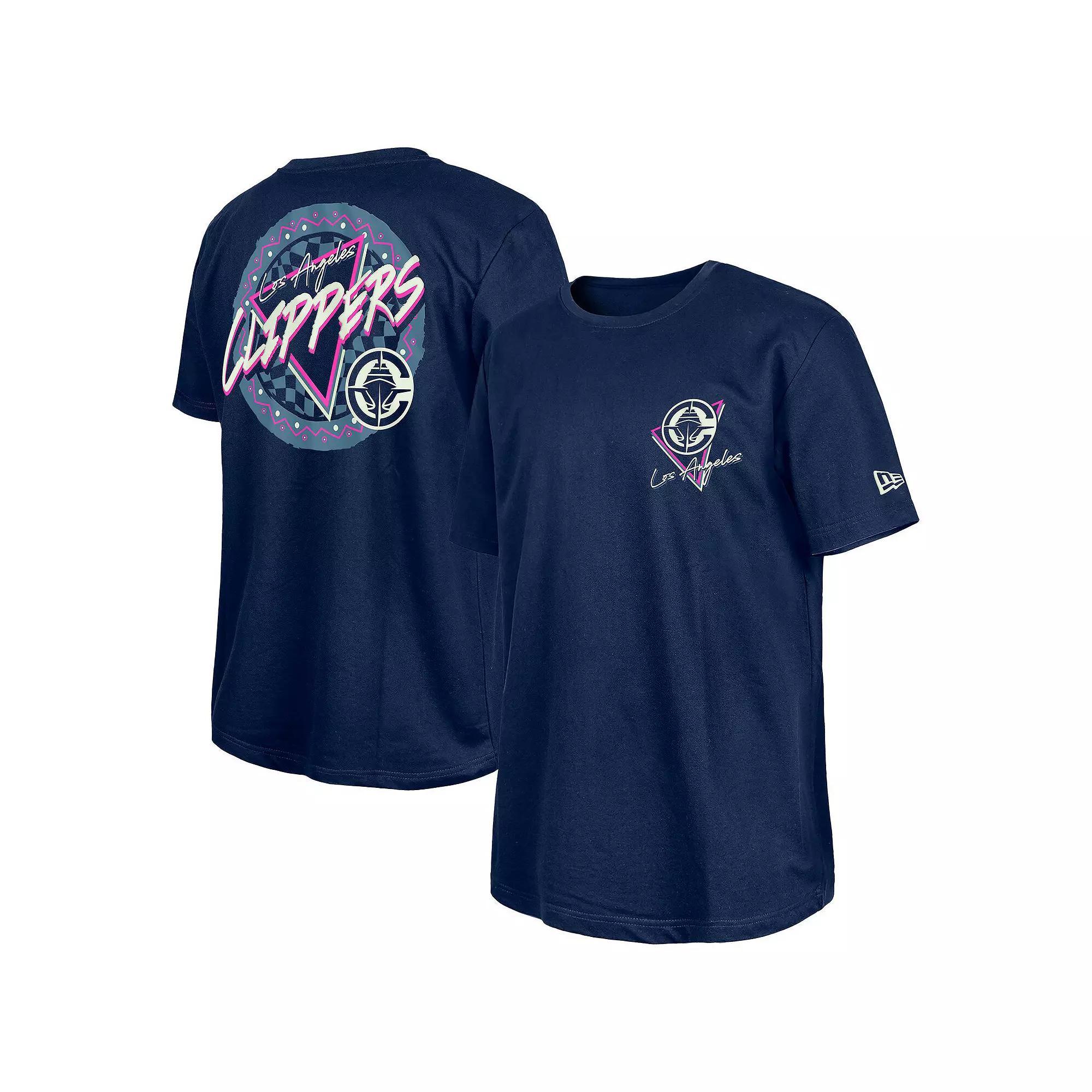 ��New Era  Navy Denver Nuggets Glow-in-the-Dark T-Shirt, Men's, Size: XL, Nug Blue Product Image