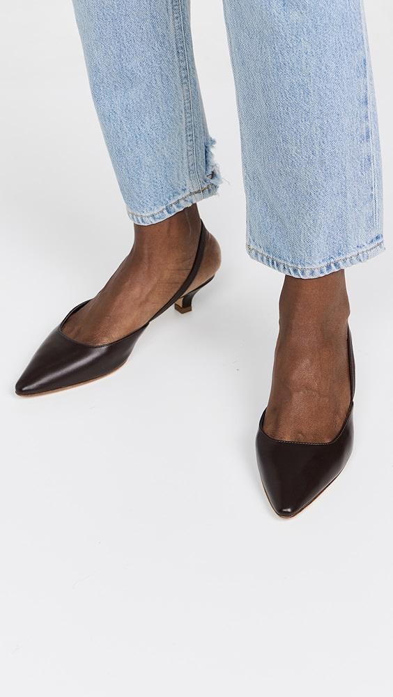 Jenni Kayne Leather Kitten Heels | Shopbop Product Image