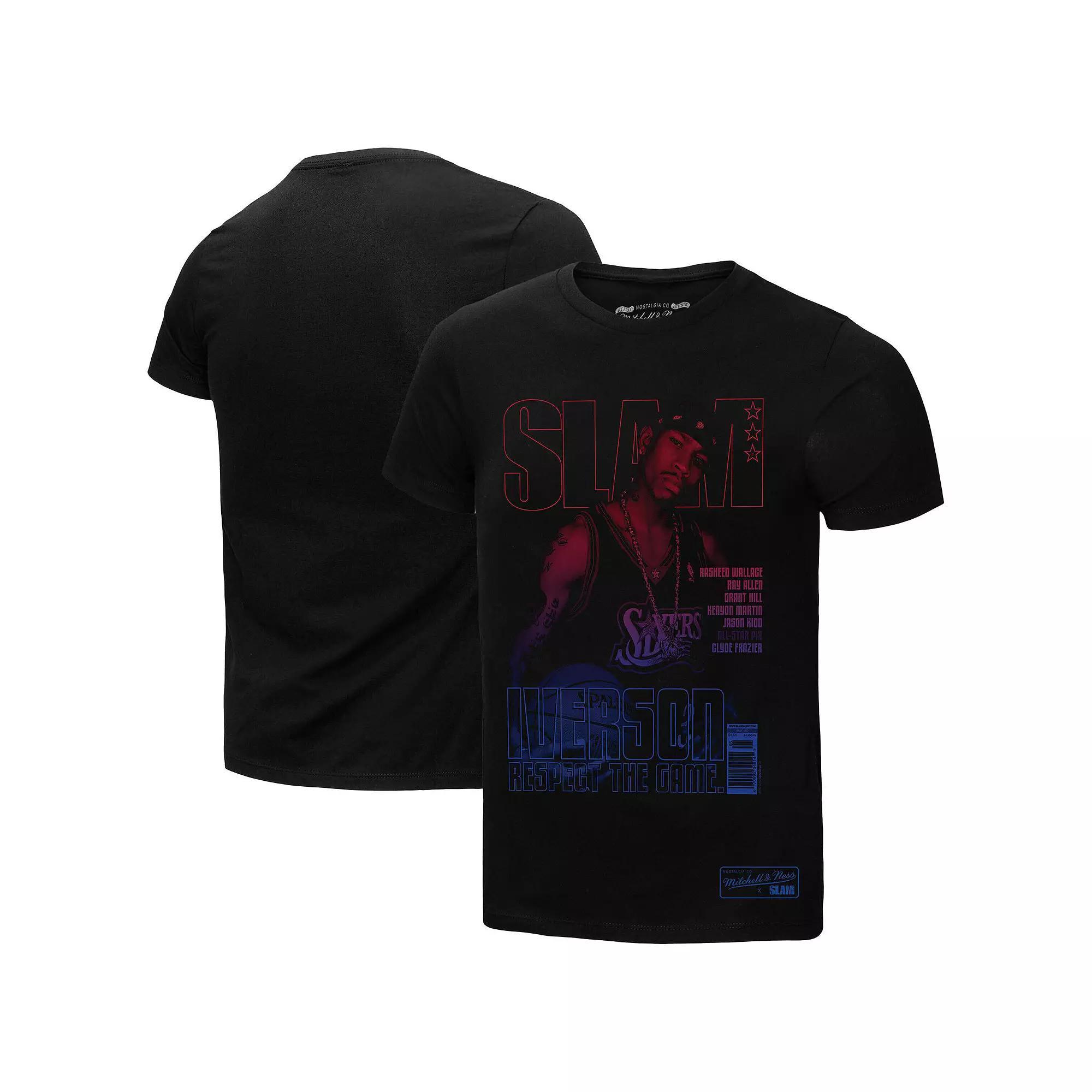 Men's Mitchell & Ness Tracy McGrady Black Orlando Magic SLAM Gradient T-Shirt,  Product Image