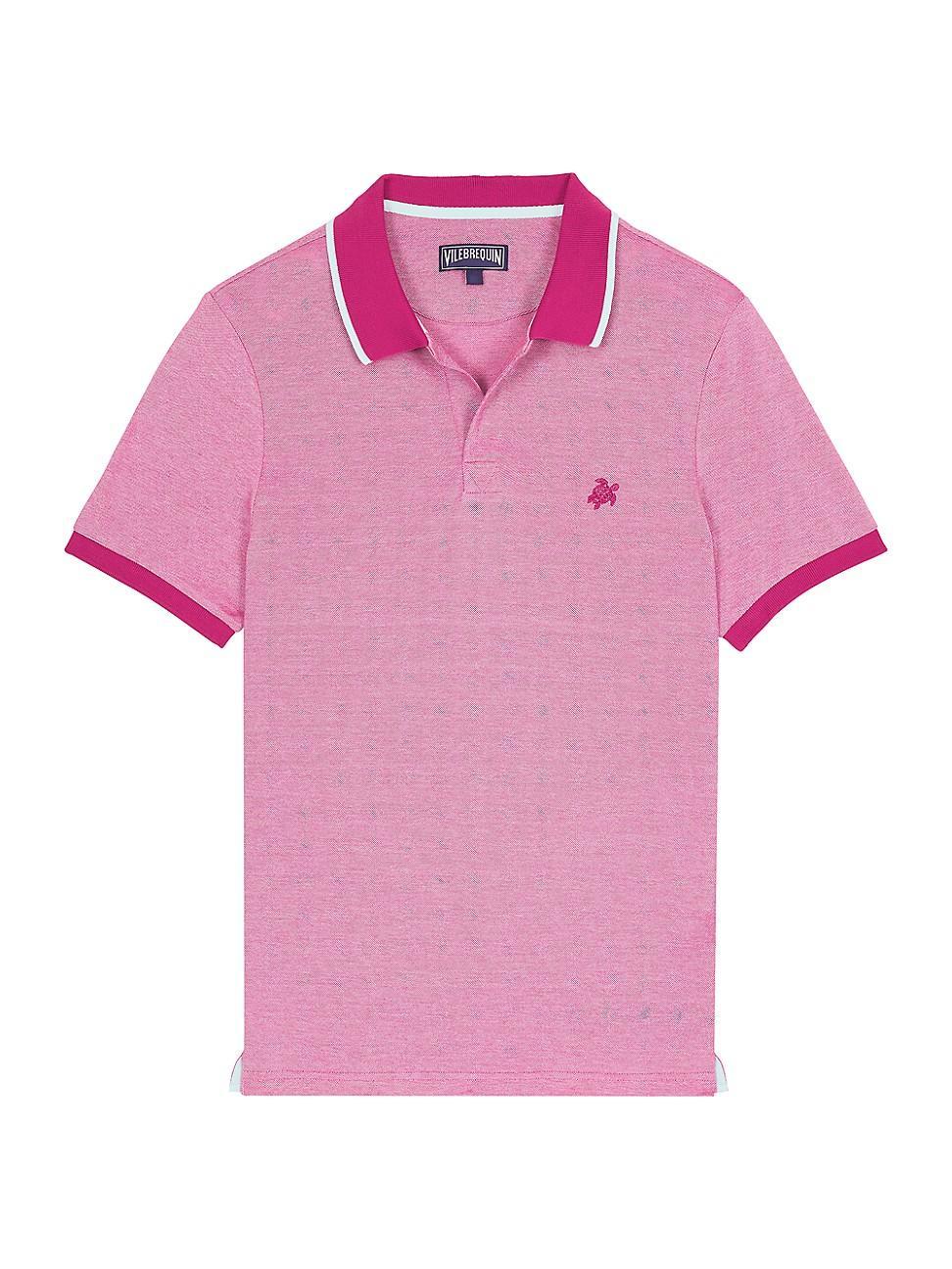Mens Pique Changeant Polo Shirt Product Image