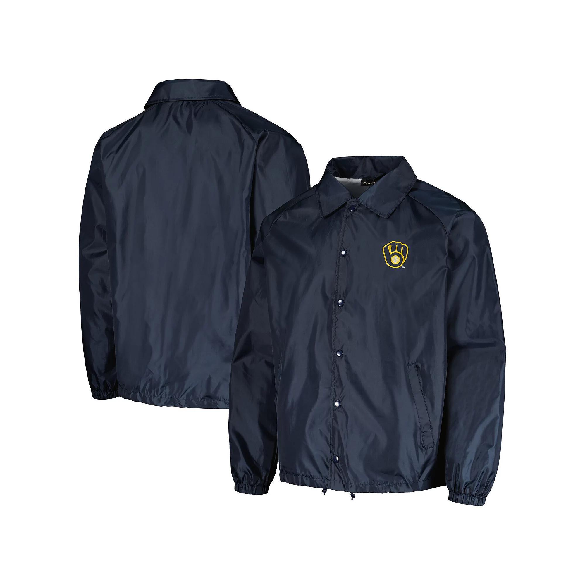Men's Dunbrooke Navy Minnesota Twins Coach's Raglan Full-Snap Windbreaker Jacket,  Product Image