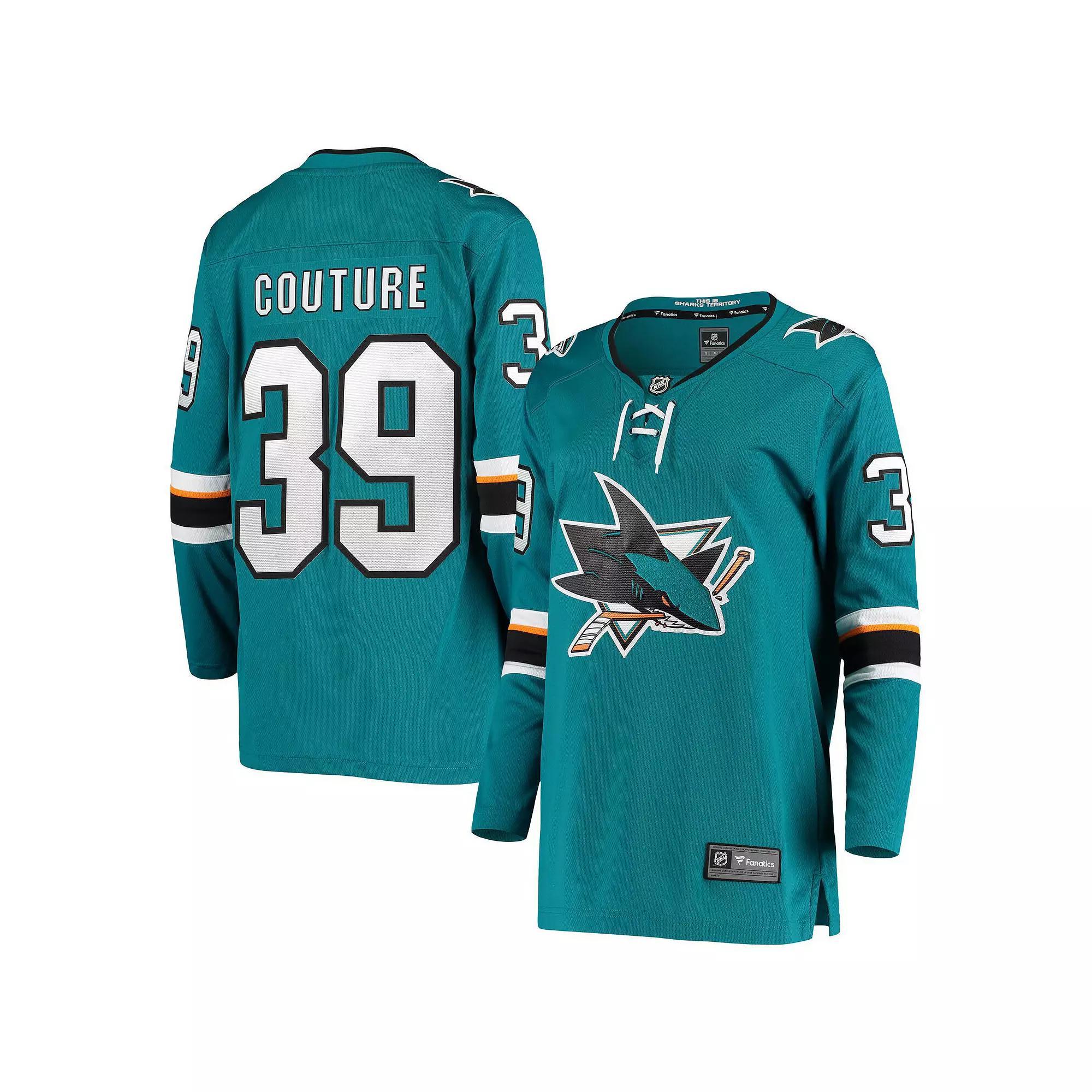 Womens Fanatics Branded Logan Couture Teal San Jose Sharks Breakaway Home Player Jersey Product Image