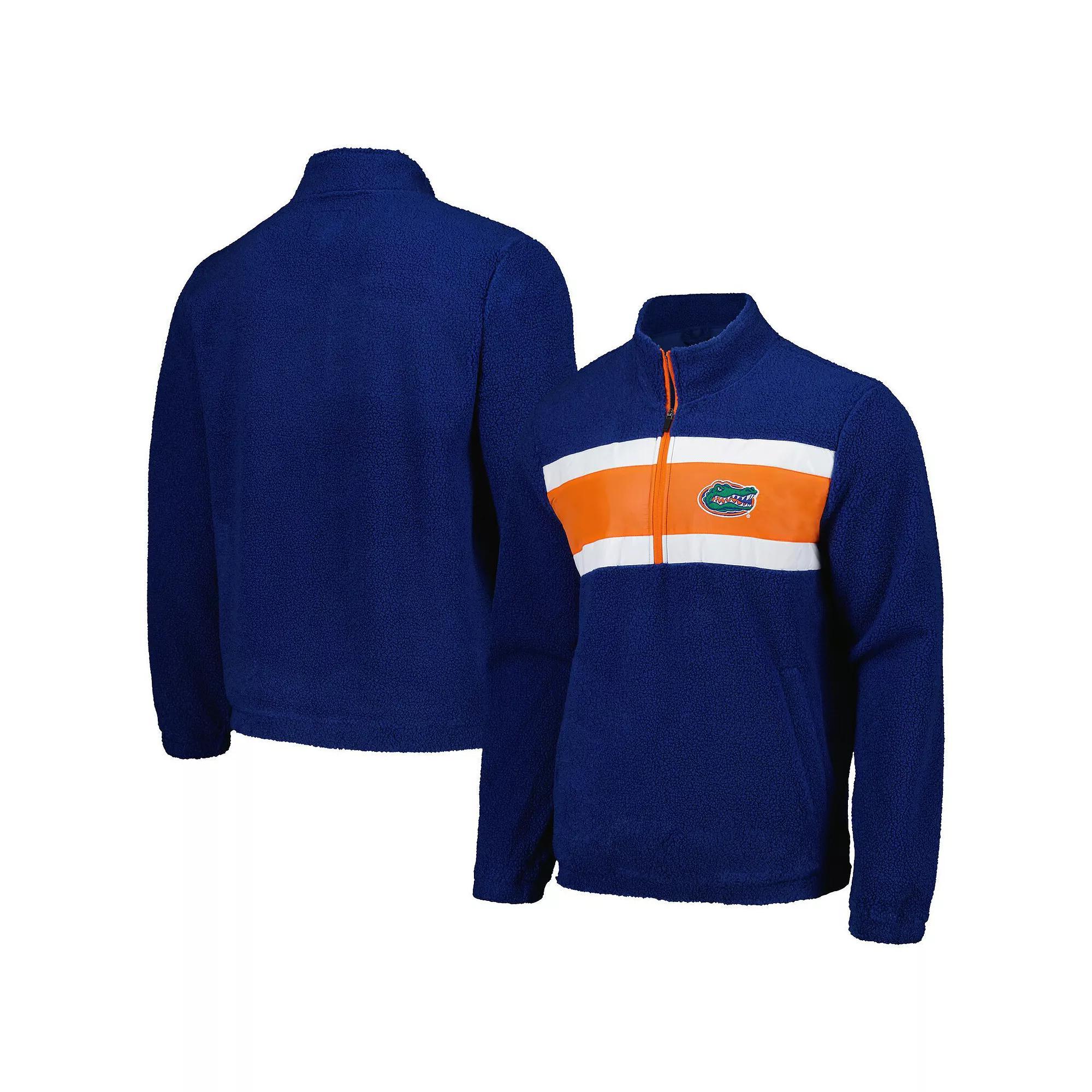 Men's G-III Sports by Carl Banks Royal Florida Gators Pinch Runner Half-Zip Top, Size: Large, Blue Product Image