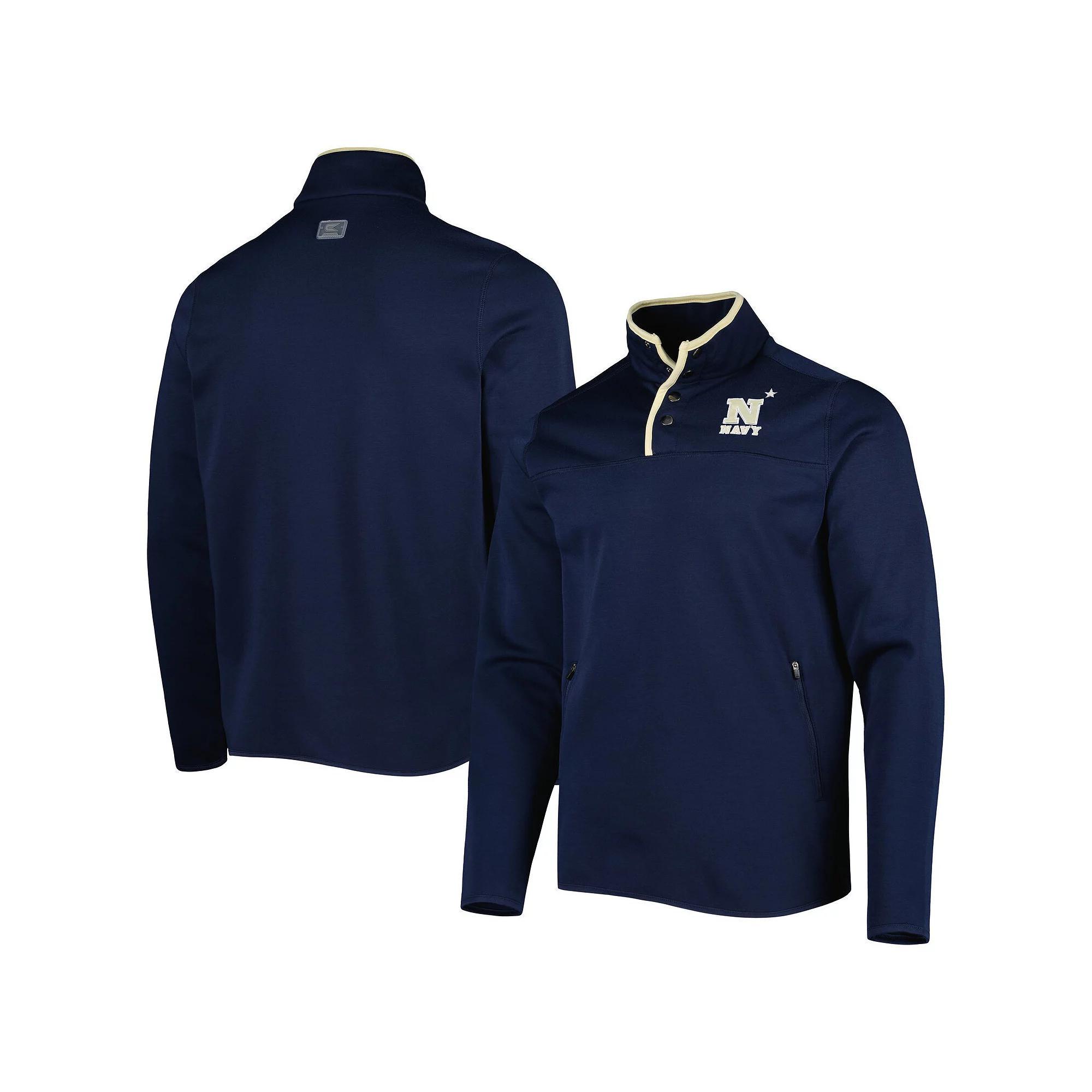 Men's Colosseum Navy Navy Midshipmen Rebound Quarter-Snap Jacket, Size: Large, Blue Product Image