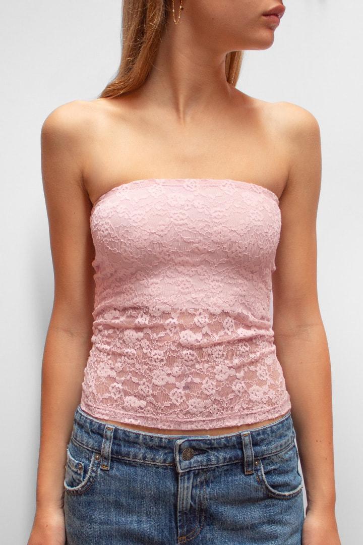 Lace bandeau top Product Image
