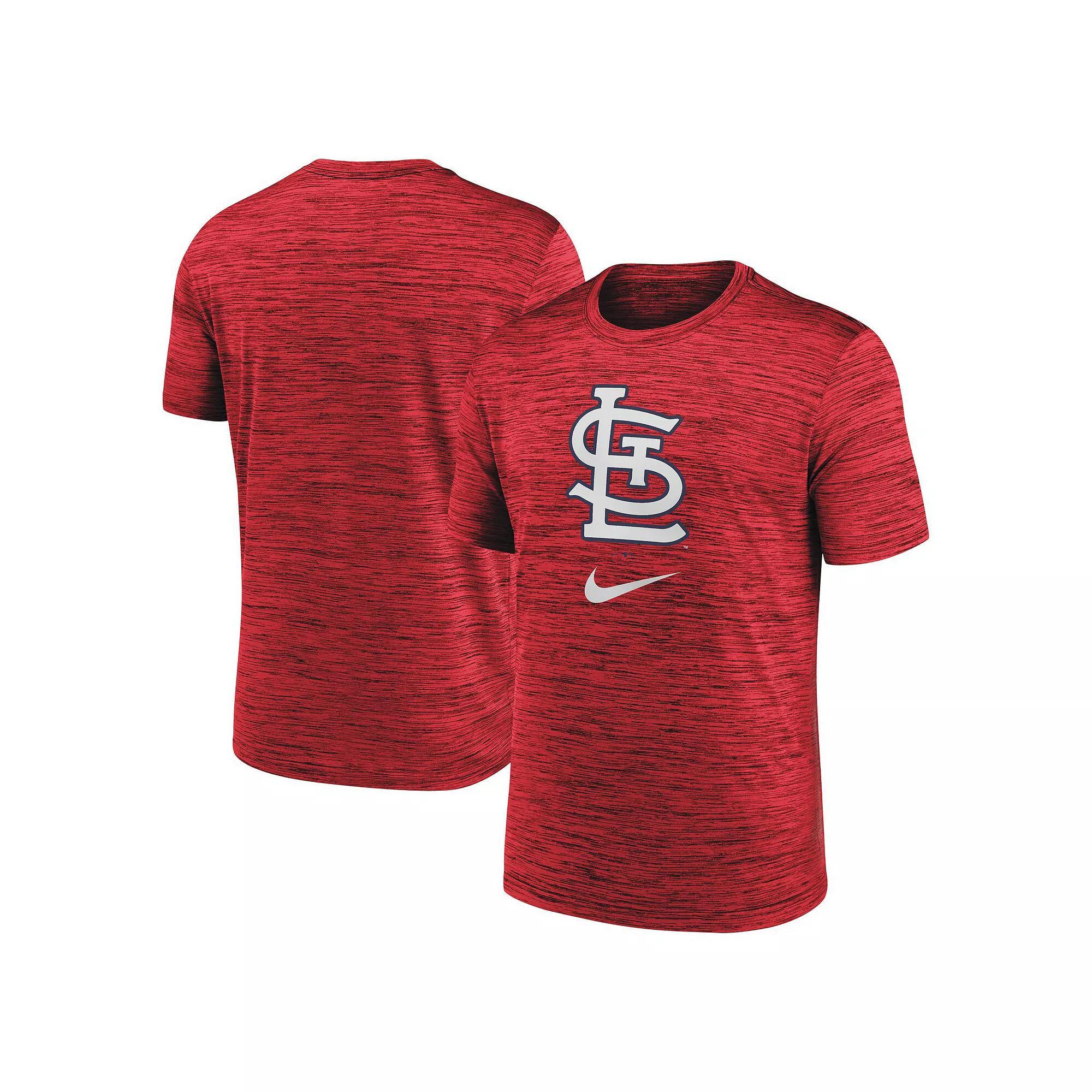 Men's Nike Red St. Louis Cardinals Logo Velocity Performance T-Shirt, Size: Medium Product Image