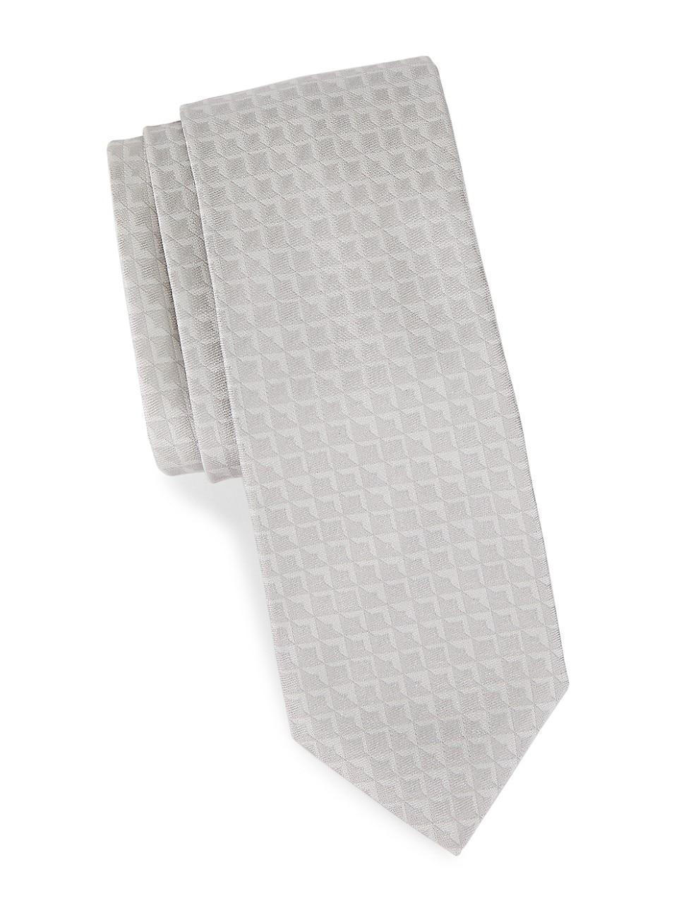 Mens COLLECTION Diamond Texture Silk Tie Product Image