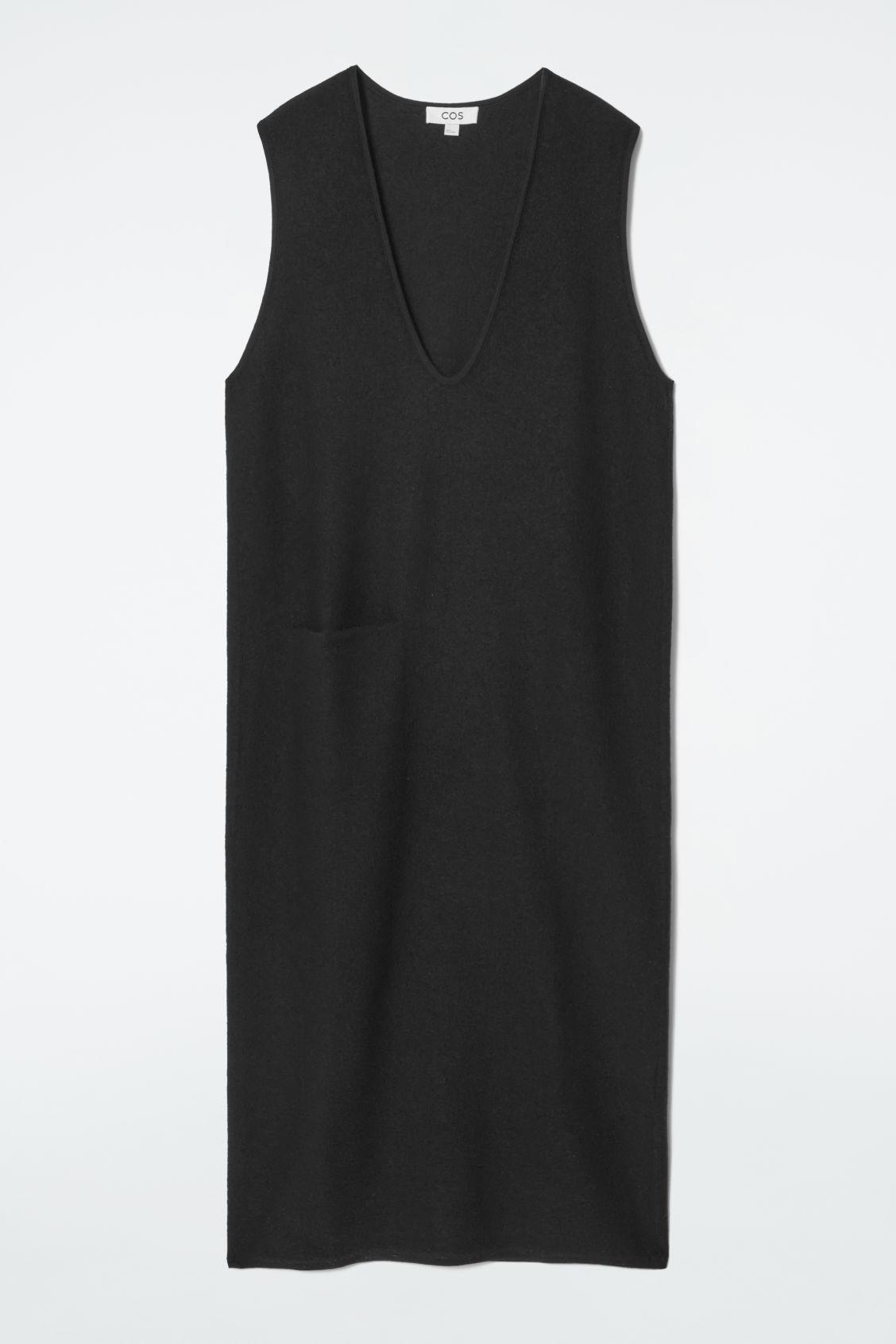 BOILED-WOOL MIDI DRESS Product Image