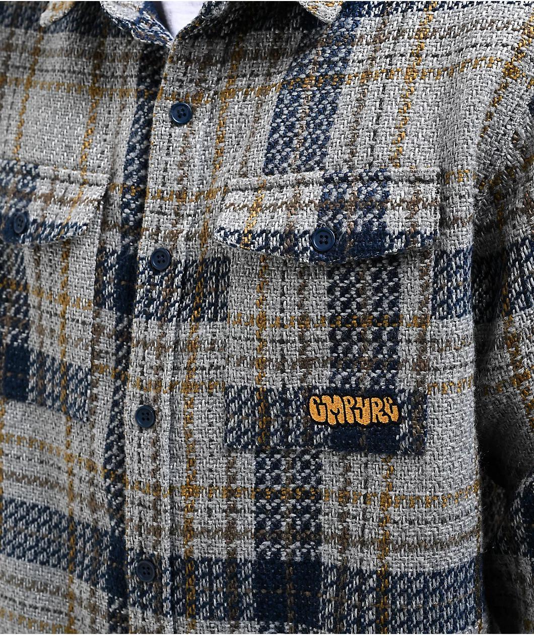 Empyre Eddy Navy & Grey Flannel Shirt Product Image