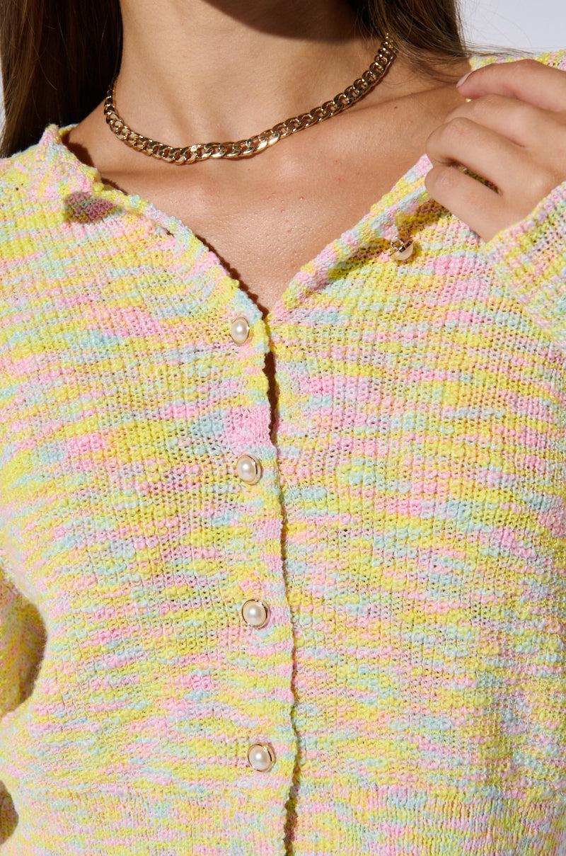 SWEET LIKE SUGAR KNIT CARDIGAN Product Image