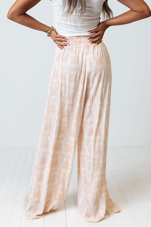 Malibu Cruise Stripe Pants In Peach Product Image