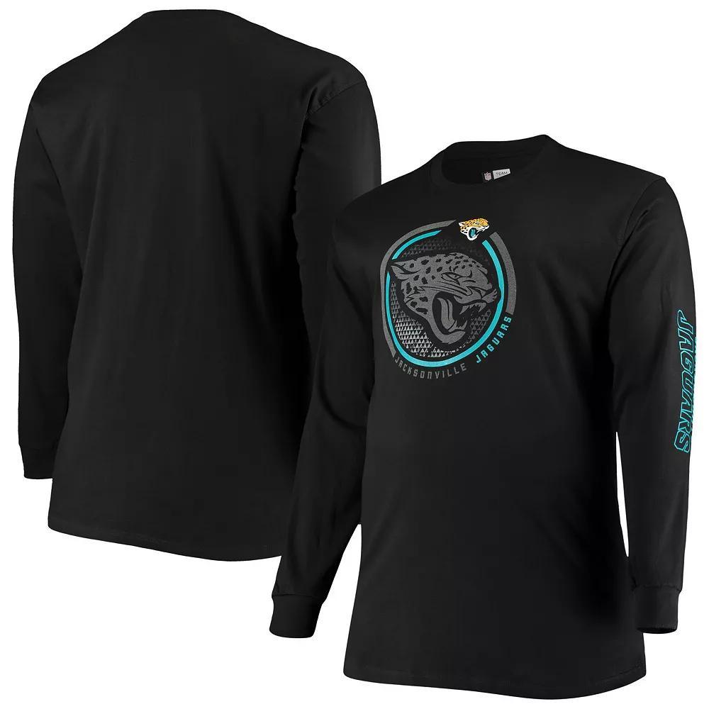 Men's Fanatics Branded Black Jacksonville Jaguars Big & Tall Color Pop Long Sleeve T-Shirt,  Product Image