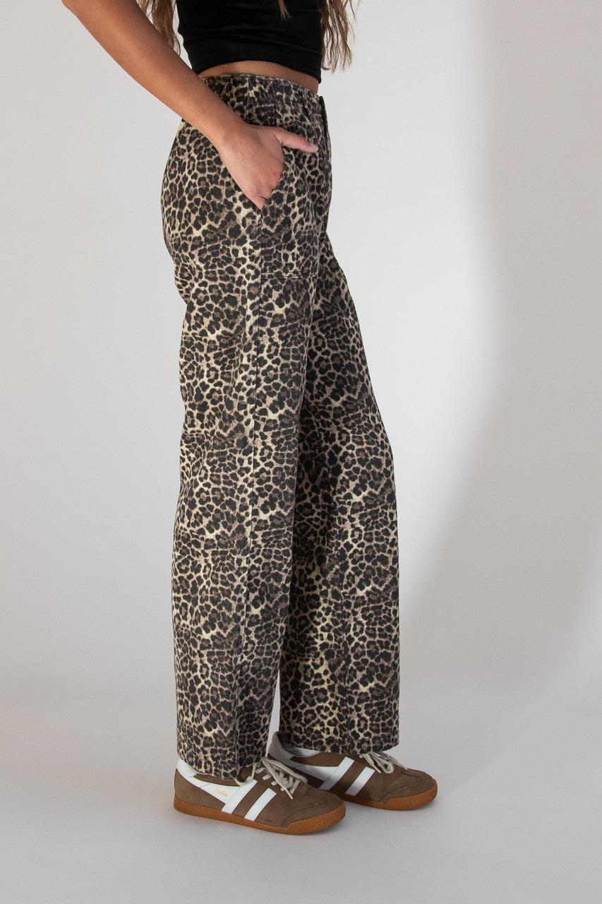 Leopard Print Jeans Product Image