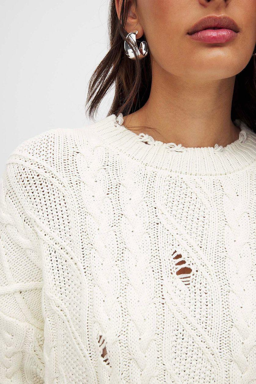 Cable Knitted Oversized Sweater Product Image