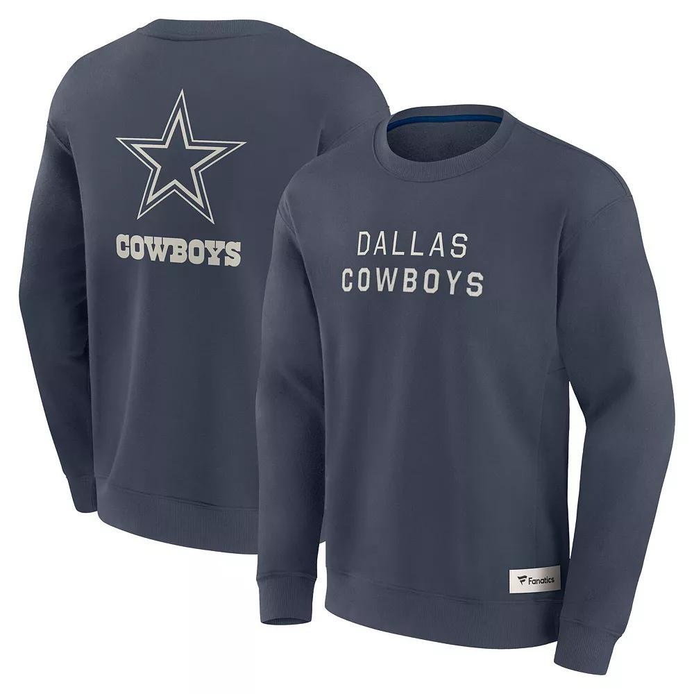 Men's Fanatics Navy Dallas Cowboys Elements Future Ground Lettering Pullover Sweatshirt, Size: Medium, Blue Product Image